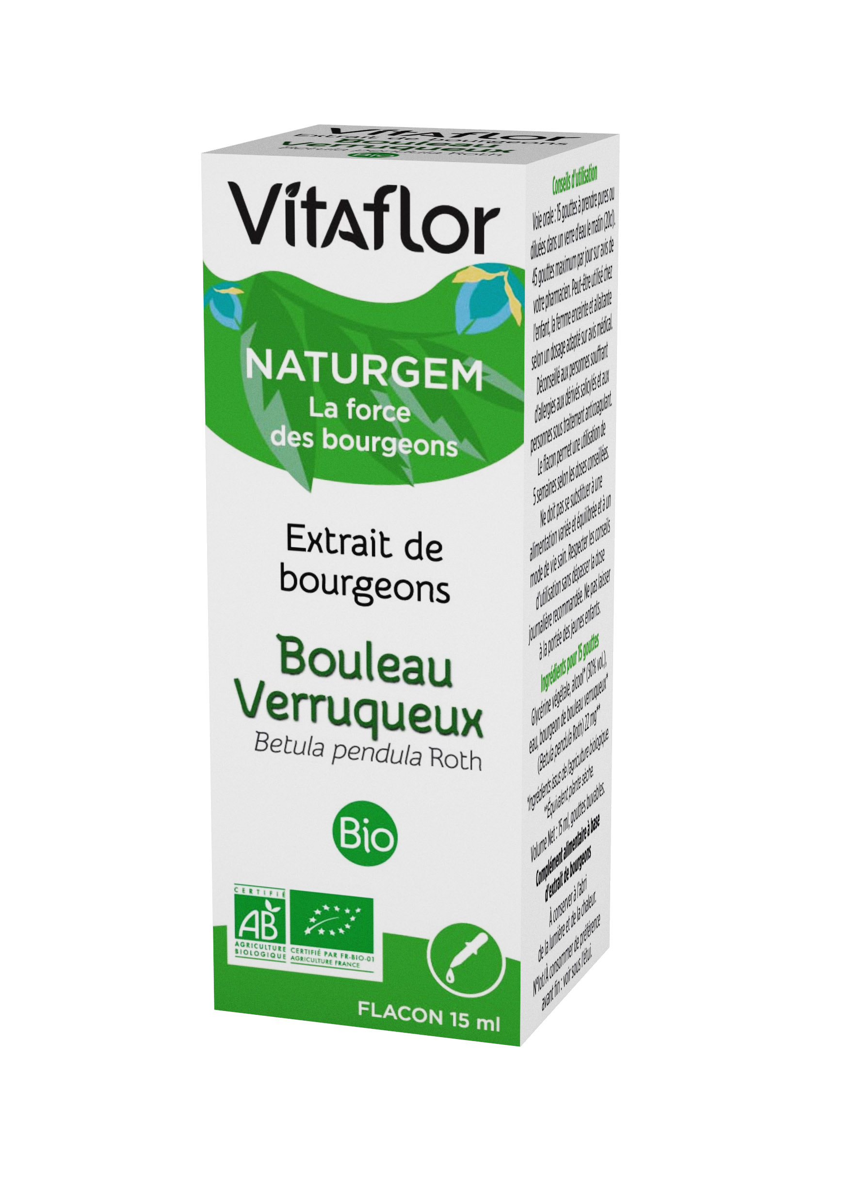 Extrait de bourgeons bio bouleau 15ml