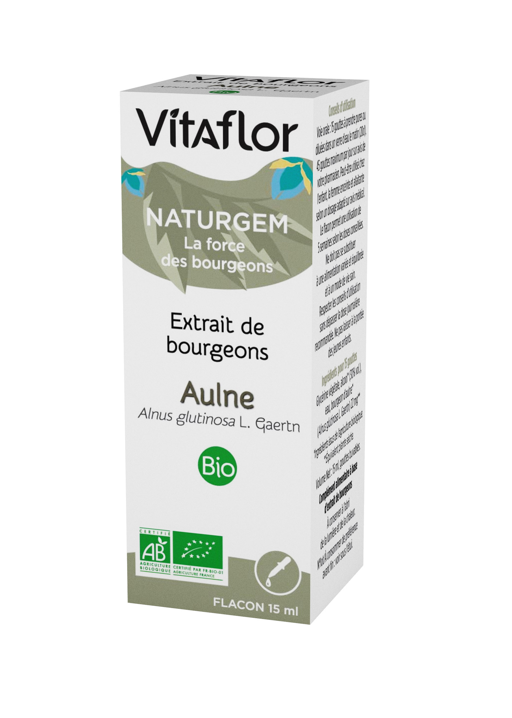 Extrait de bourgeons bio aulne 15ml