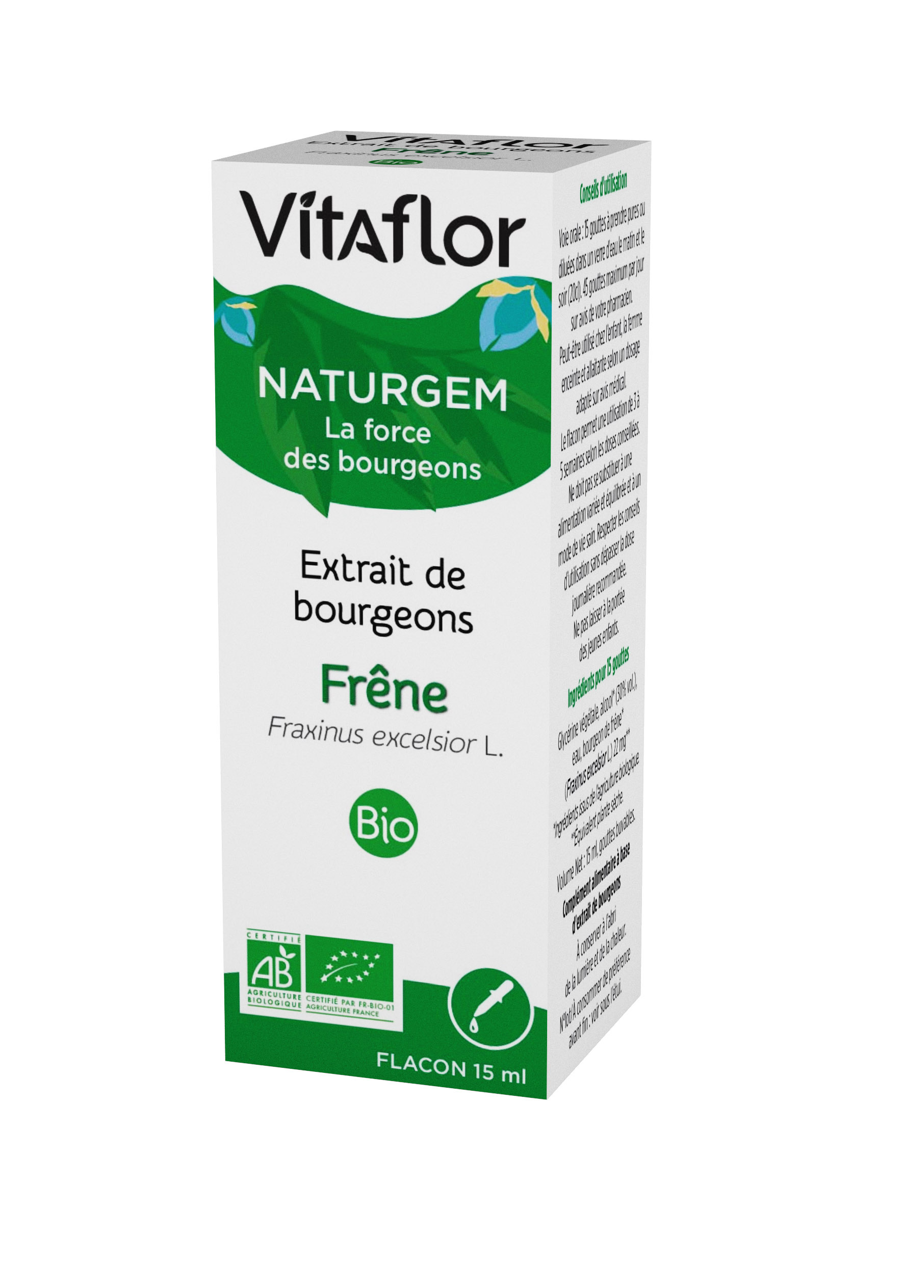 Extrait de bourgeons bio frêne 15ml