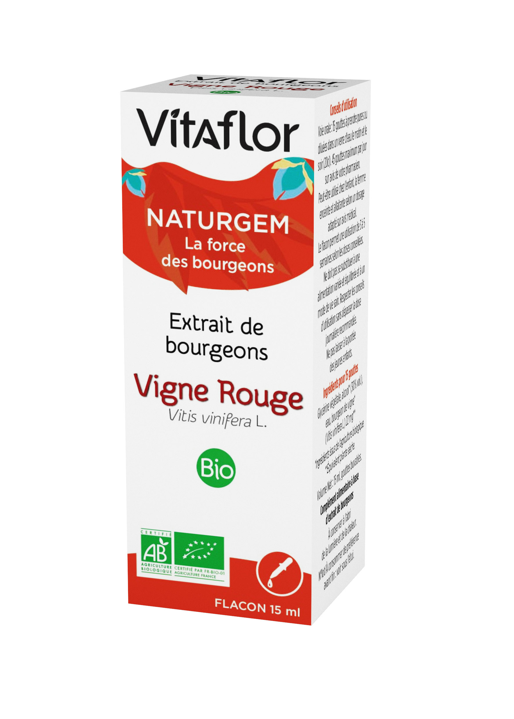 Extrait de bourgeons bio vigne 15ml