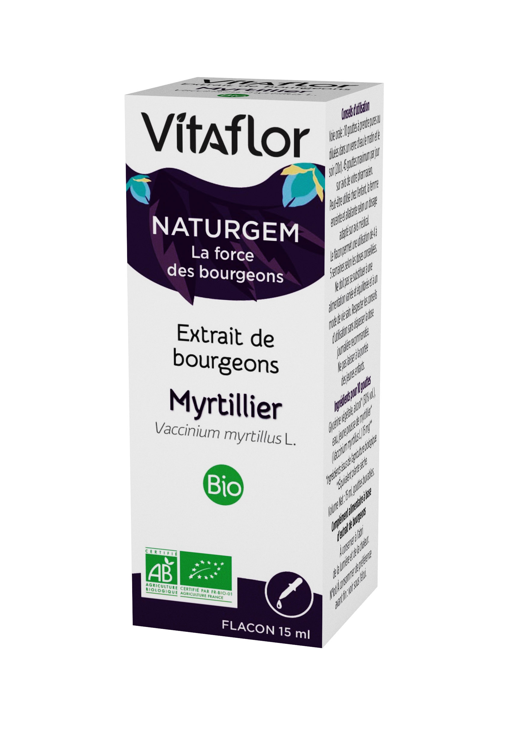 Extrait de bourgeons bio myrtillier 15ml