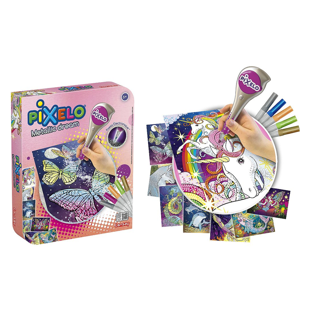 Pixelo - Coffret Metallique Dream - Dessins et Coloriages - Dès 6 ans - Lansay