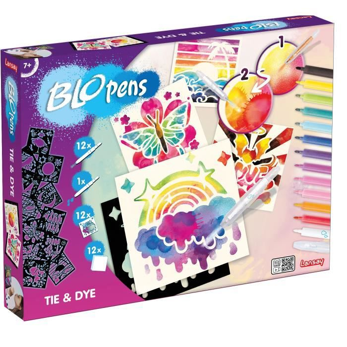 Blopens - Tie And Dye - Dessins et Coloriages - Dès 7 ans - Lansay