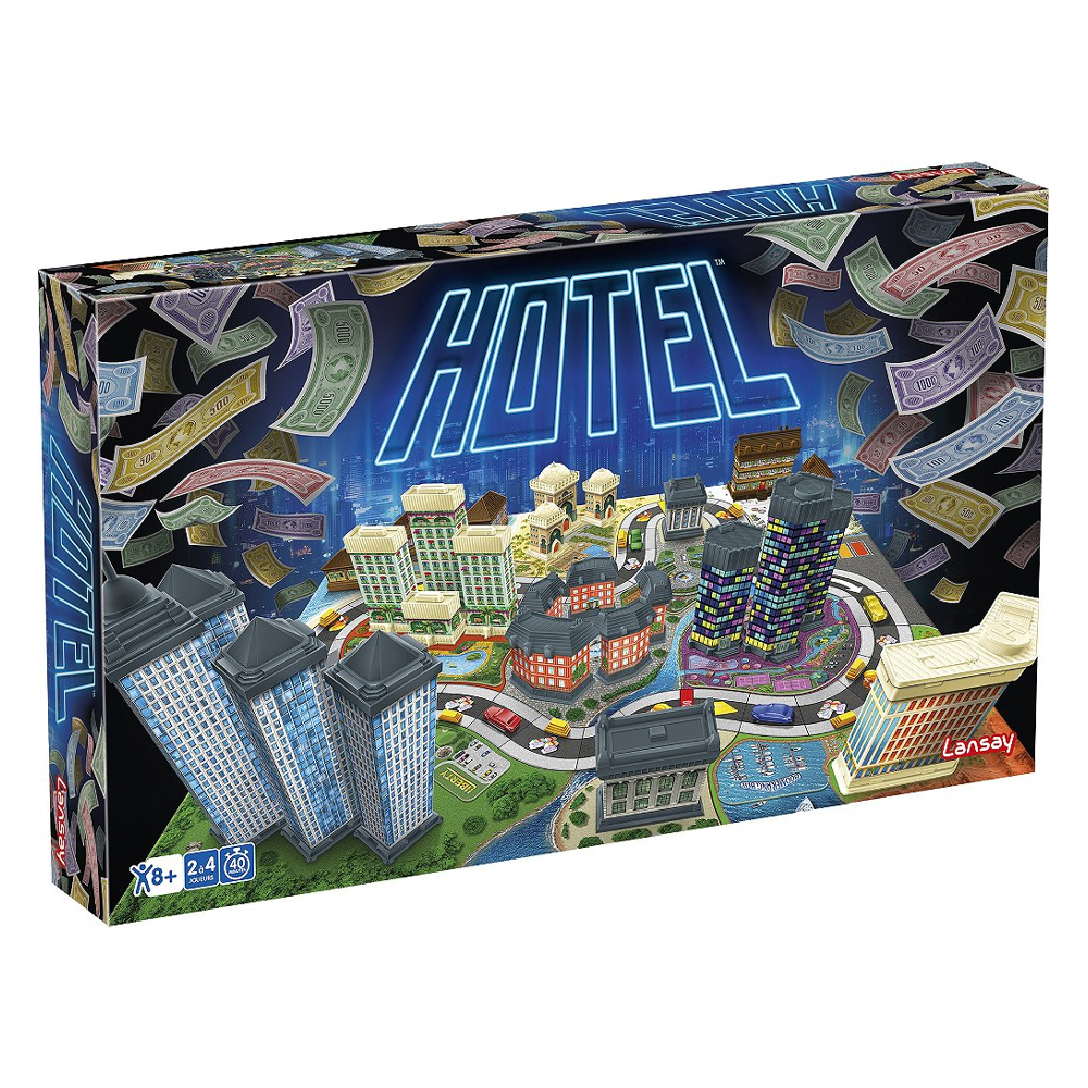 Hotel – Jeu de société - Stratégie entre Amis ou en Famille - Dès 8 ans - 2 à 4 joueurs - Lansay