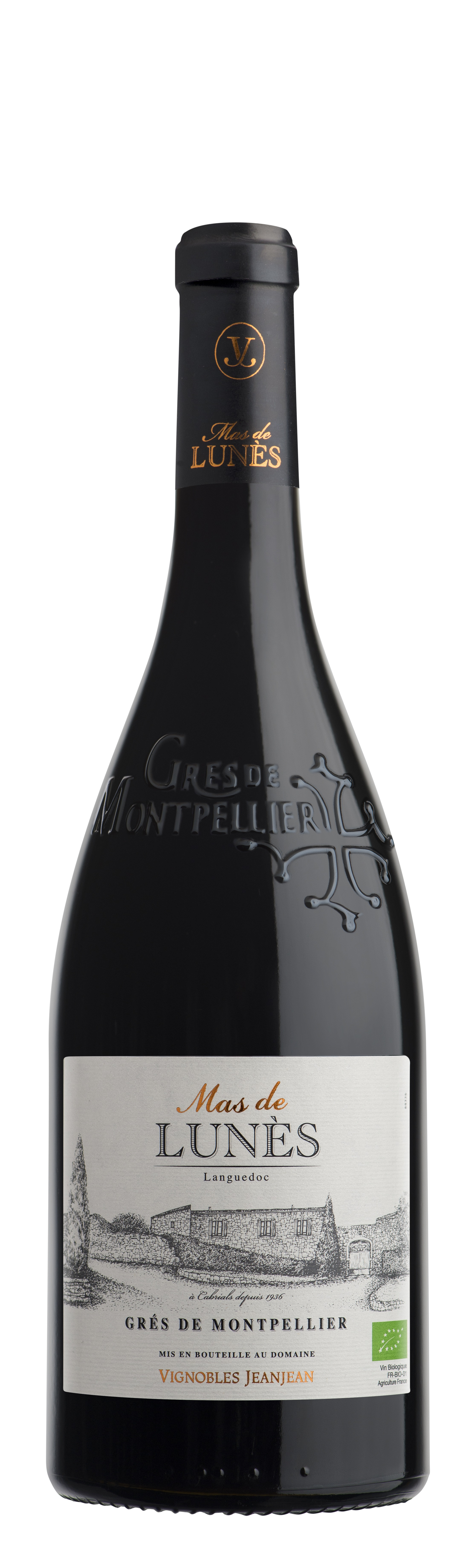 Mas de Lunès BIO, 2019 - Languedoc Grés de Montpellier AOP - Rouge - 75 cl