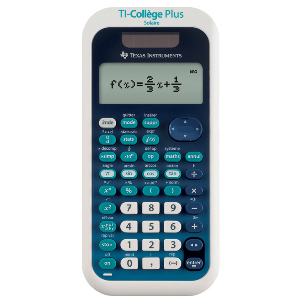 Calculatrice Texas Instrument COLLEGEP/TBL/1E2