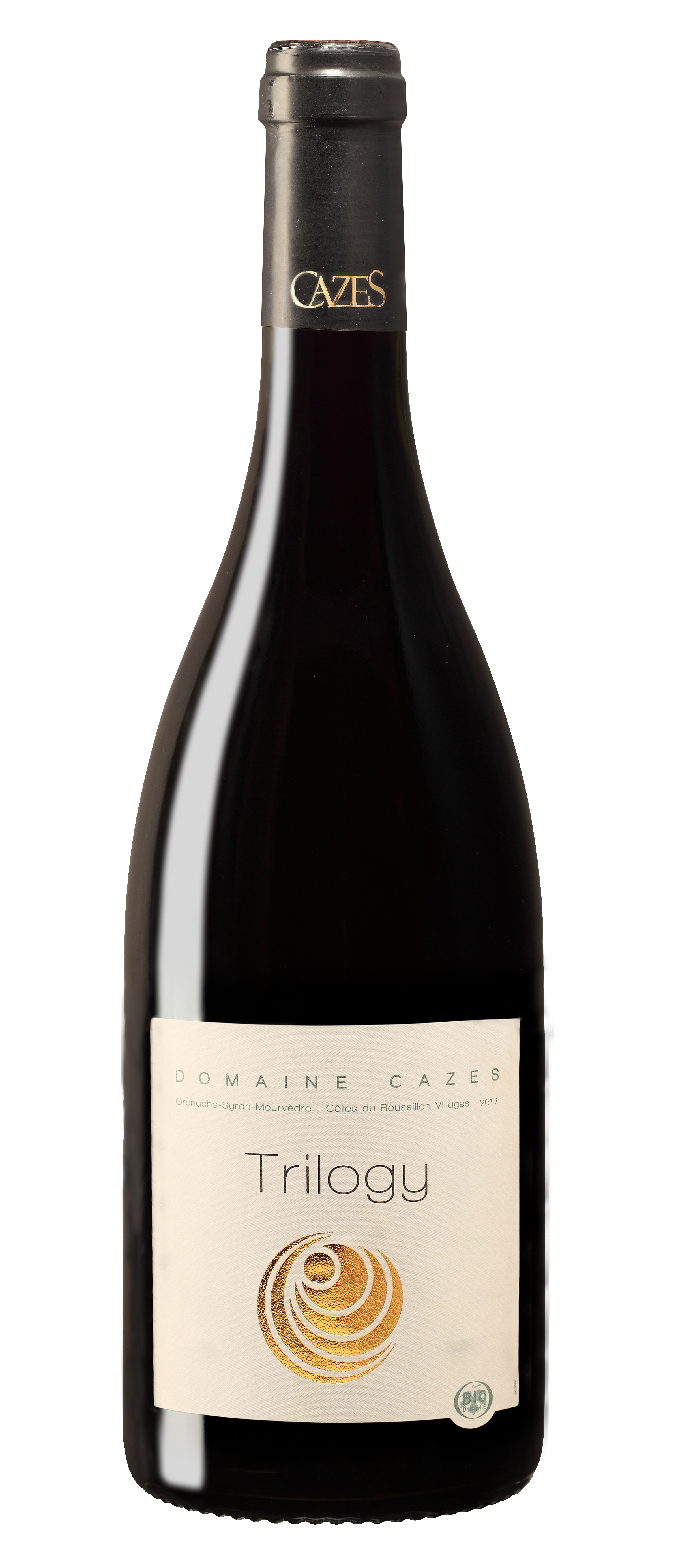 Domaine Cazes Trilogy BIO, 2021 - Côtes-du-Roussillon-Villages AOP - Rouge - 75 cl