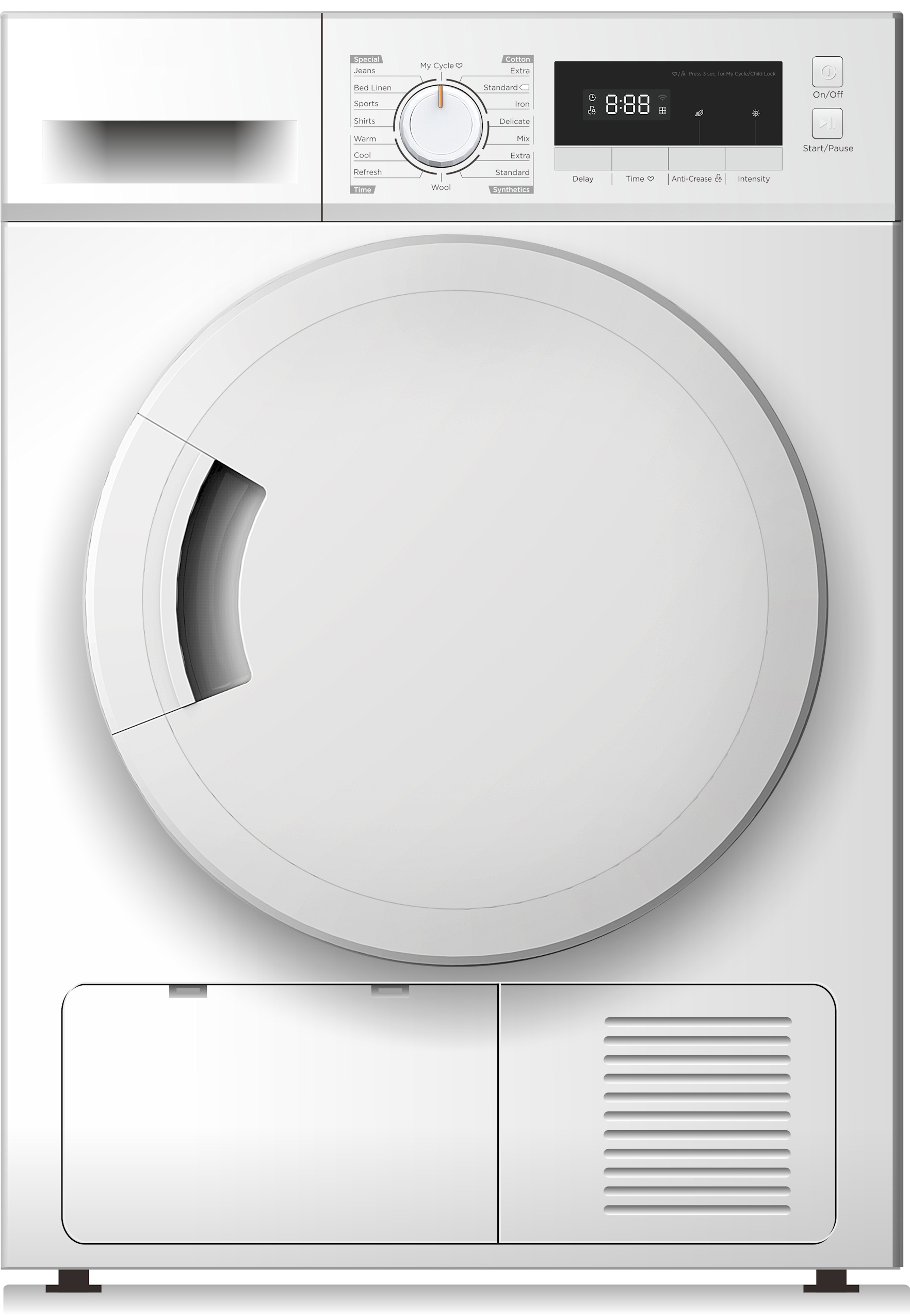 Sèche-linge à condensation Curtiss MSCG80EBDI 8 kg