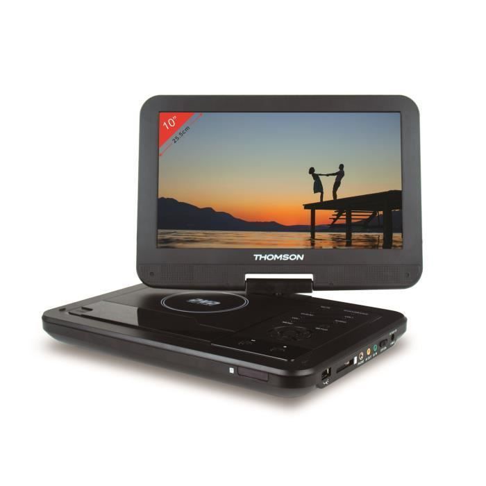 Blu-Ray Thomson Thomson Thp360 Lecteur Dvd Portable - Ecran 10'' Rotatif - Port Usb/Sd