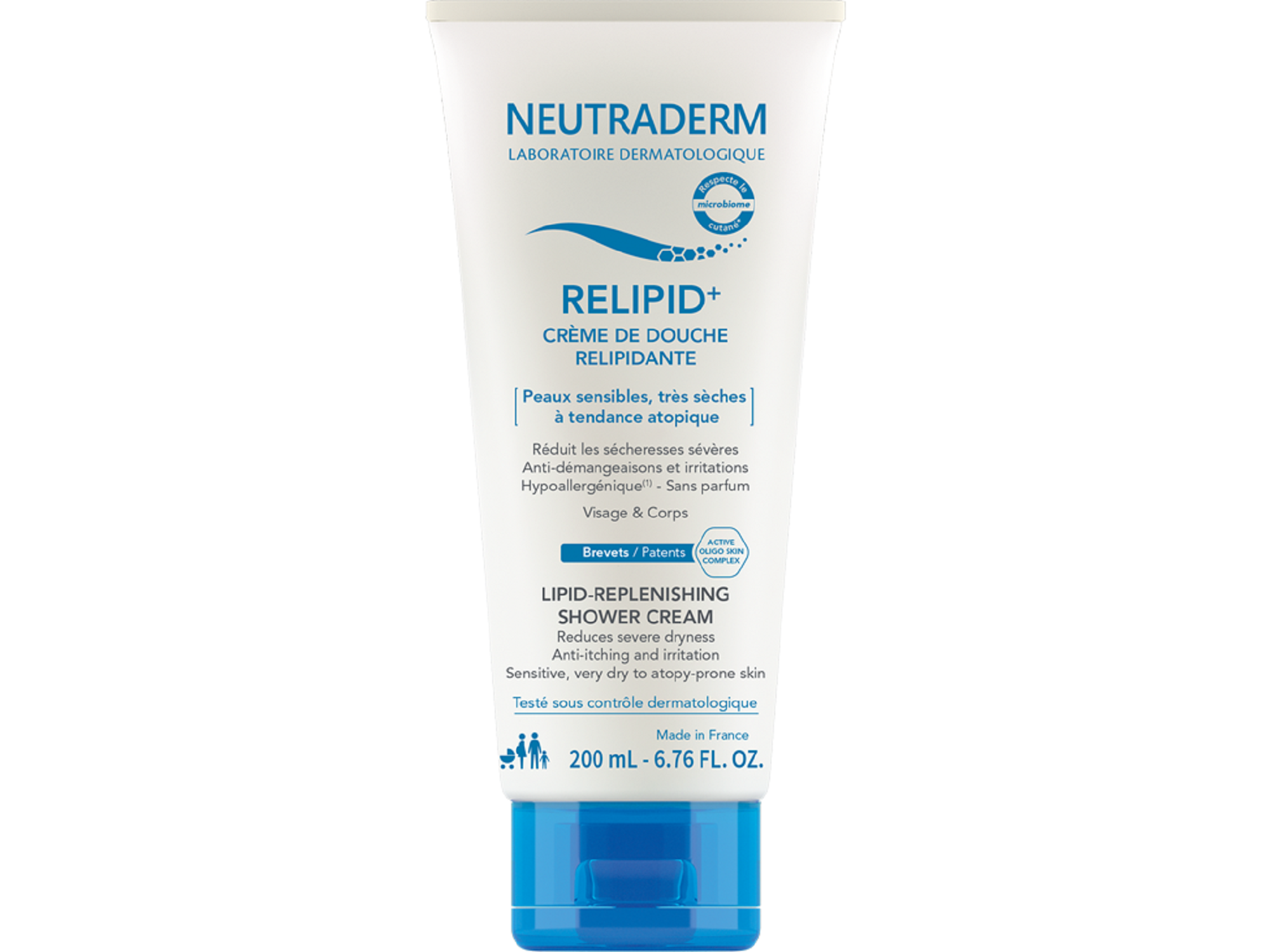 Crème de douche relipidante 200ml relipid +