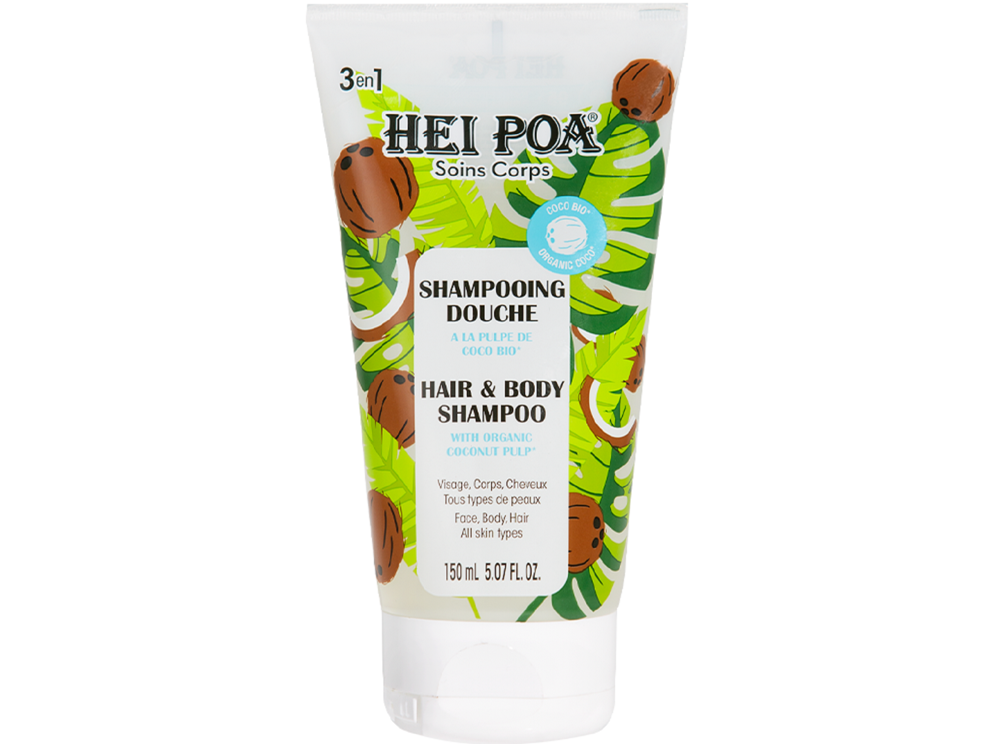 Hei Poa Shampooing Douche Coco Tube 150ml