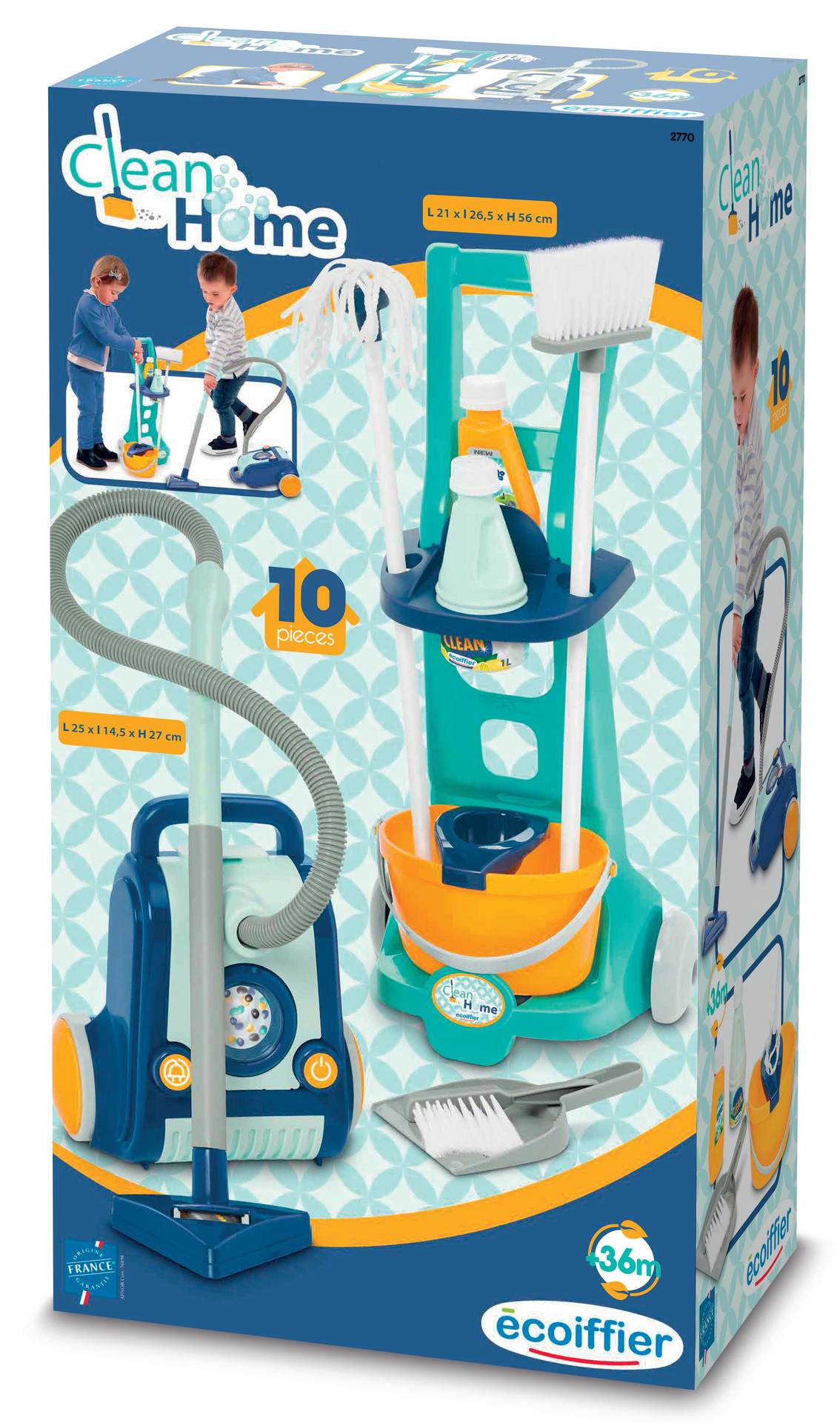 Chariot ménage + aspirateur