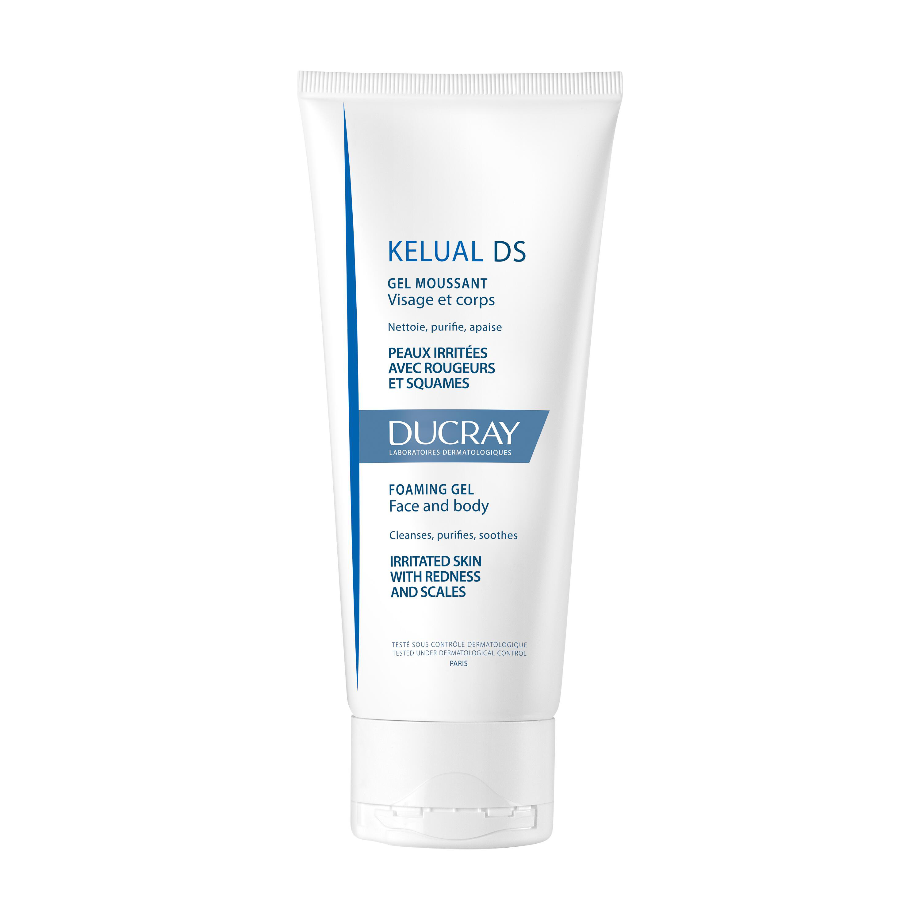 Gel moussant nettoyant peaux irritées visage et corps 200ml