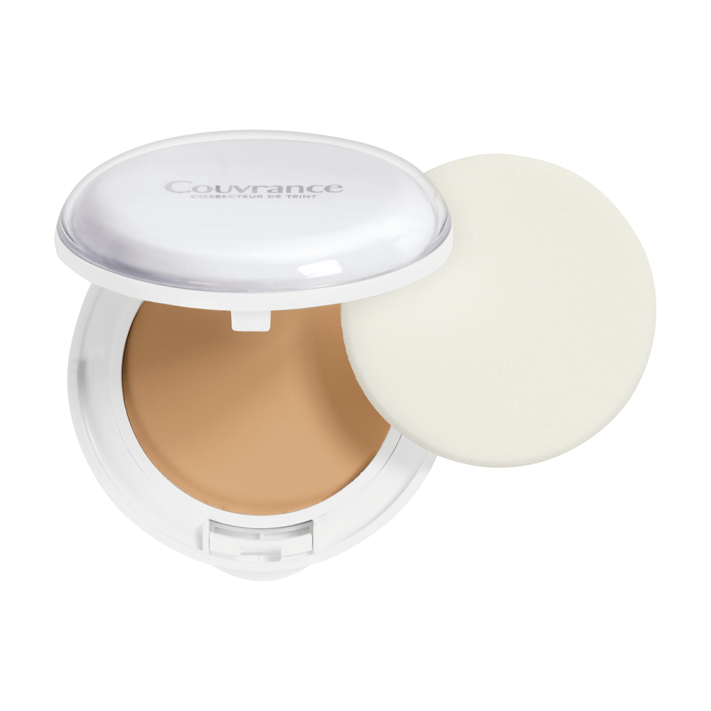 Crème de teint compacte Fini mat poudré naturel Porcelaine N°1.0 10g Peaux très claires et sensibles