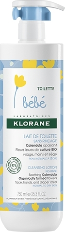 Lait De Toilette Sans Rinçage Klorane Le Flacon De 750ml - vue 1