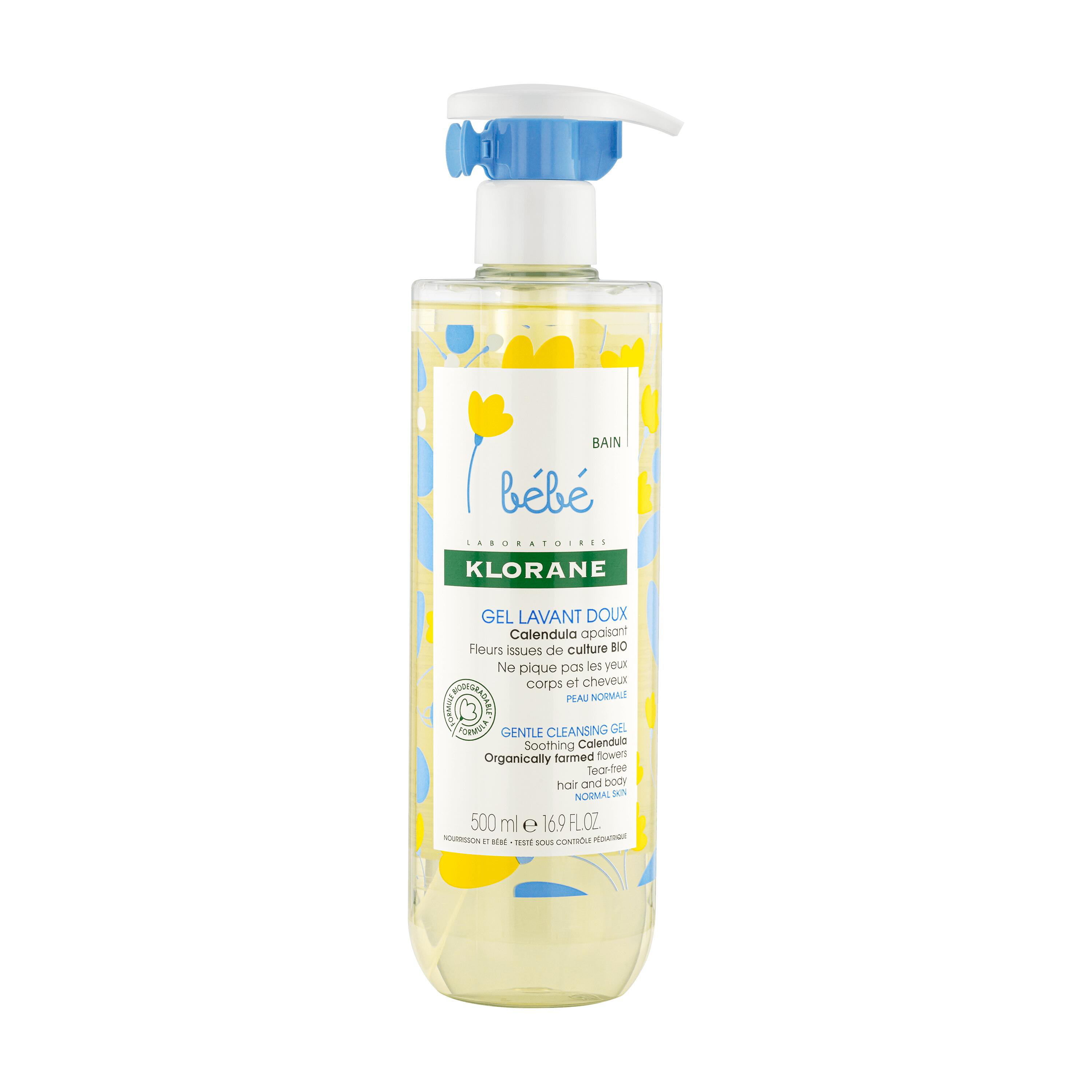 Gel lavant doux au Calendula apaisant Corps et cheveux - Peau normale 500ml