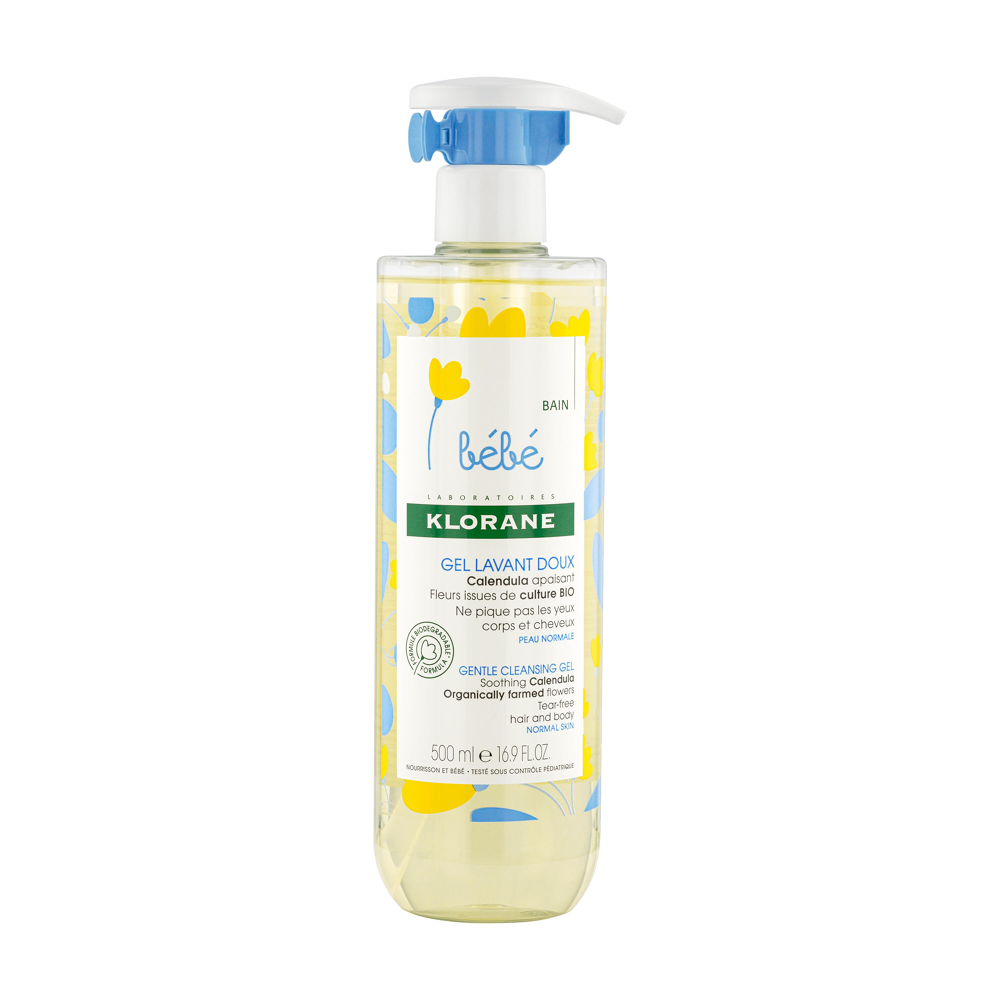 Gel lavant doux au Calendula apaisant Corps et cheveux - Peau normale 500ml