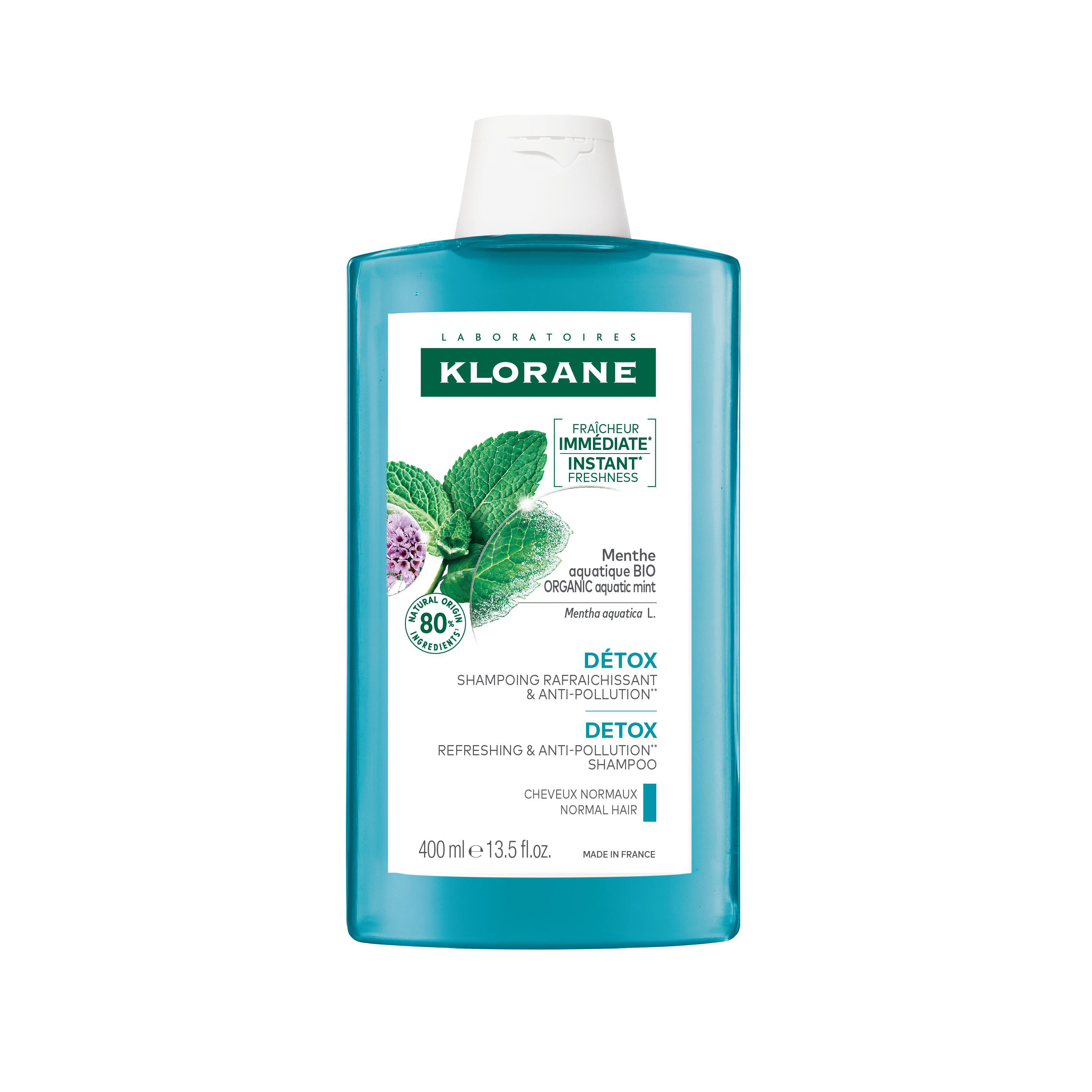 Shampoing détox à la Menthe bio cheveux normaux 400ml