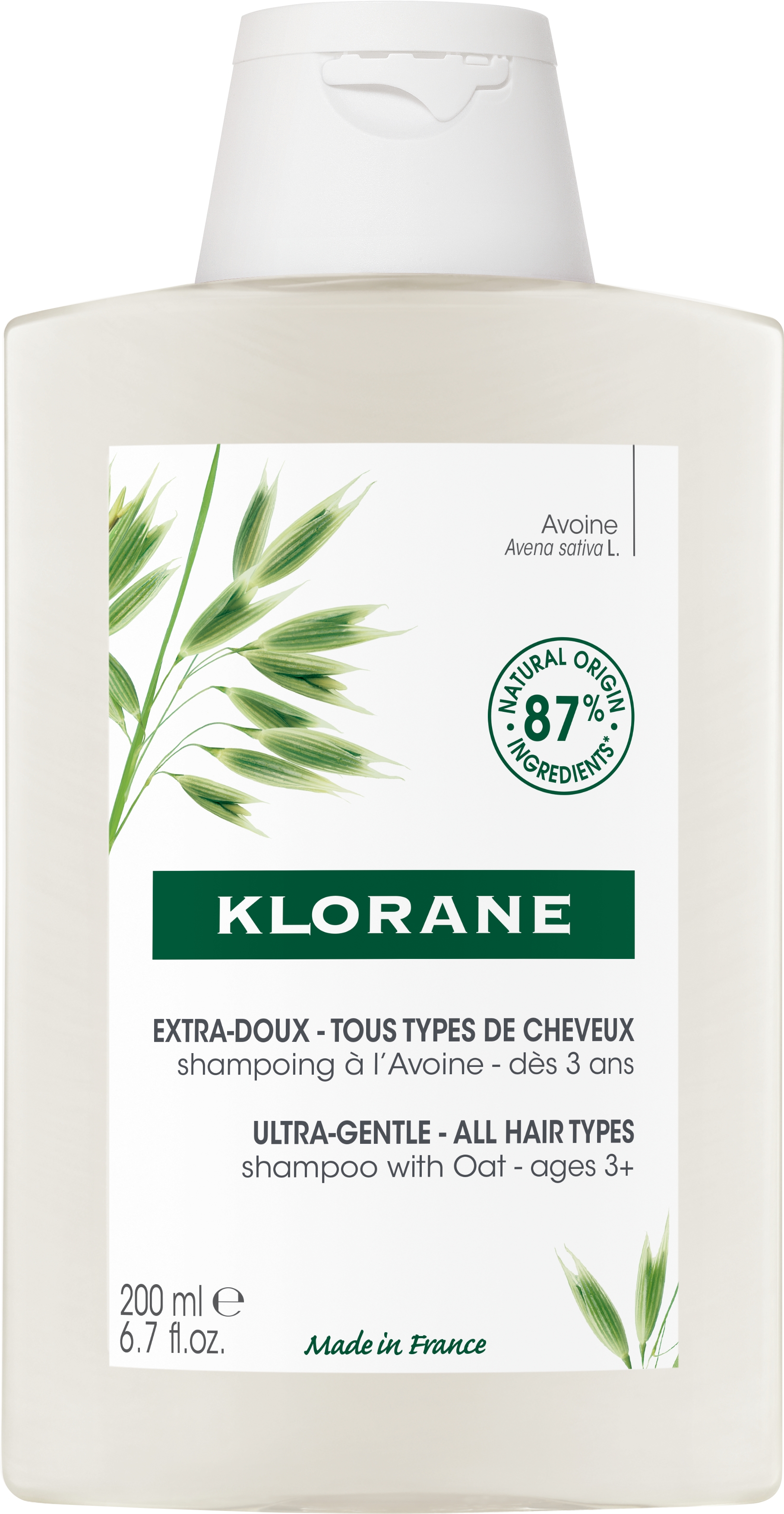 Shampoing Extra-doux au lait d’Avoine - 200ml