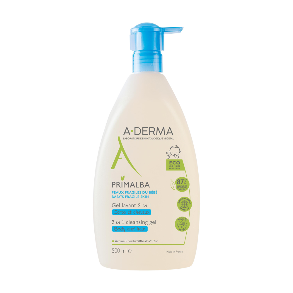 Gel lavant douceur bébé 2 en1 corps et cheveux 500ml