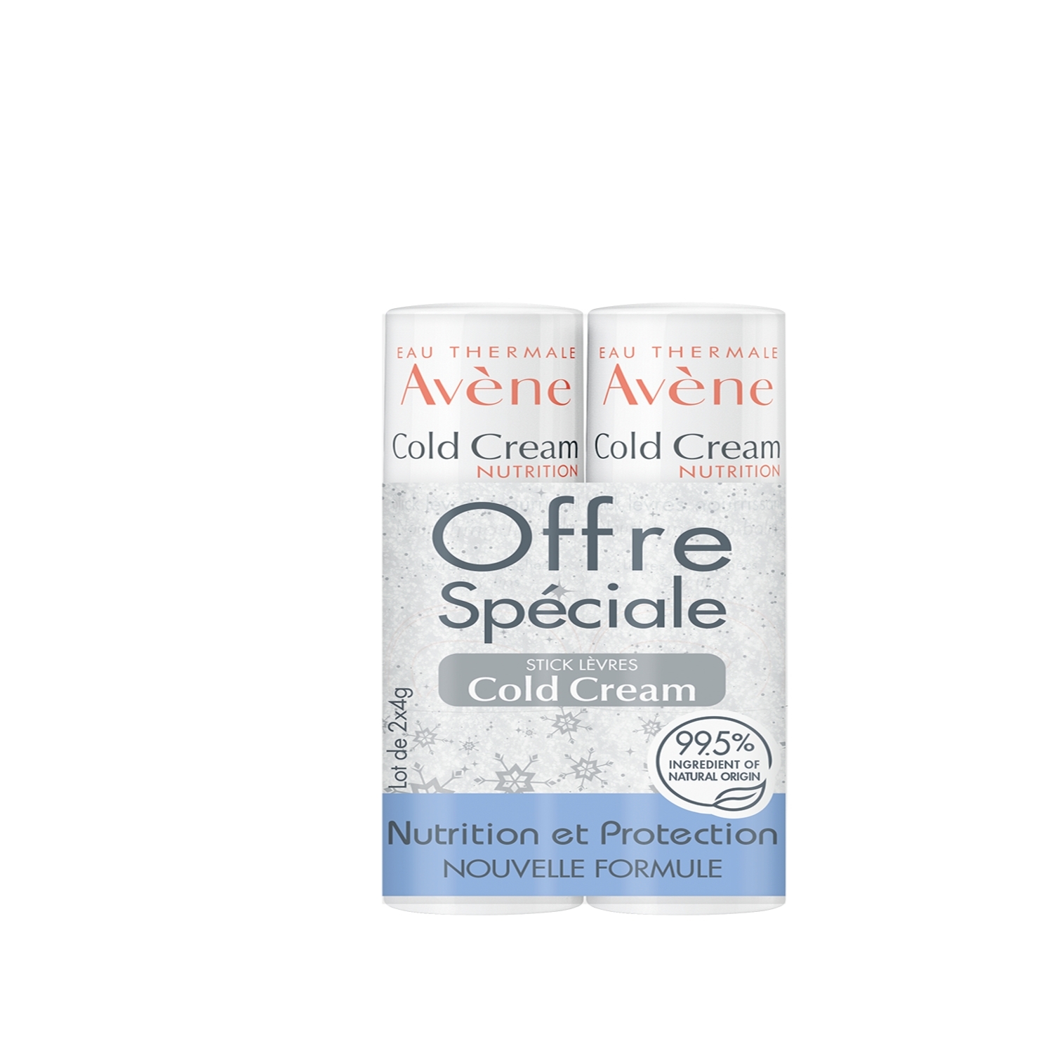 Soin Des Lèvres Cold Cream Nourrissant Eau Thermale Avene Les 2 Sticks De 4g - vue 1