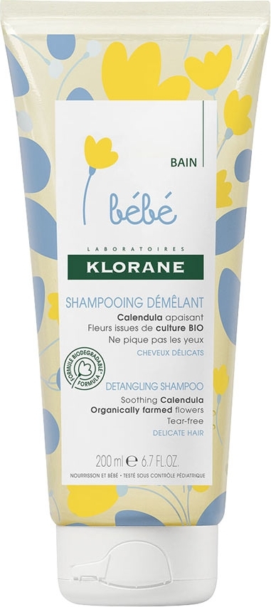 Shampoing Bébé Doux Démêlant Klorane Le Tube De 200ml