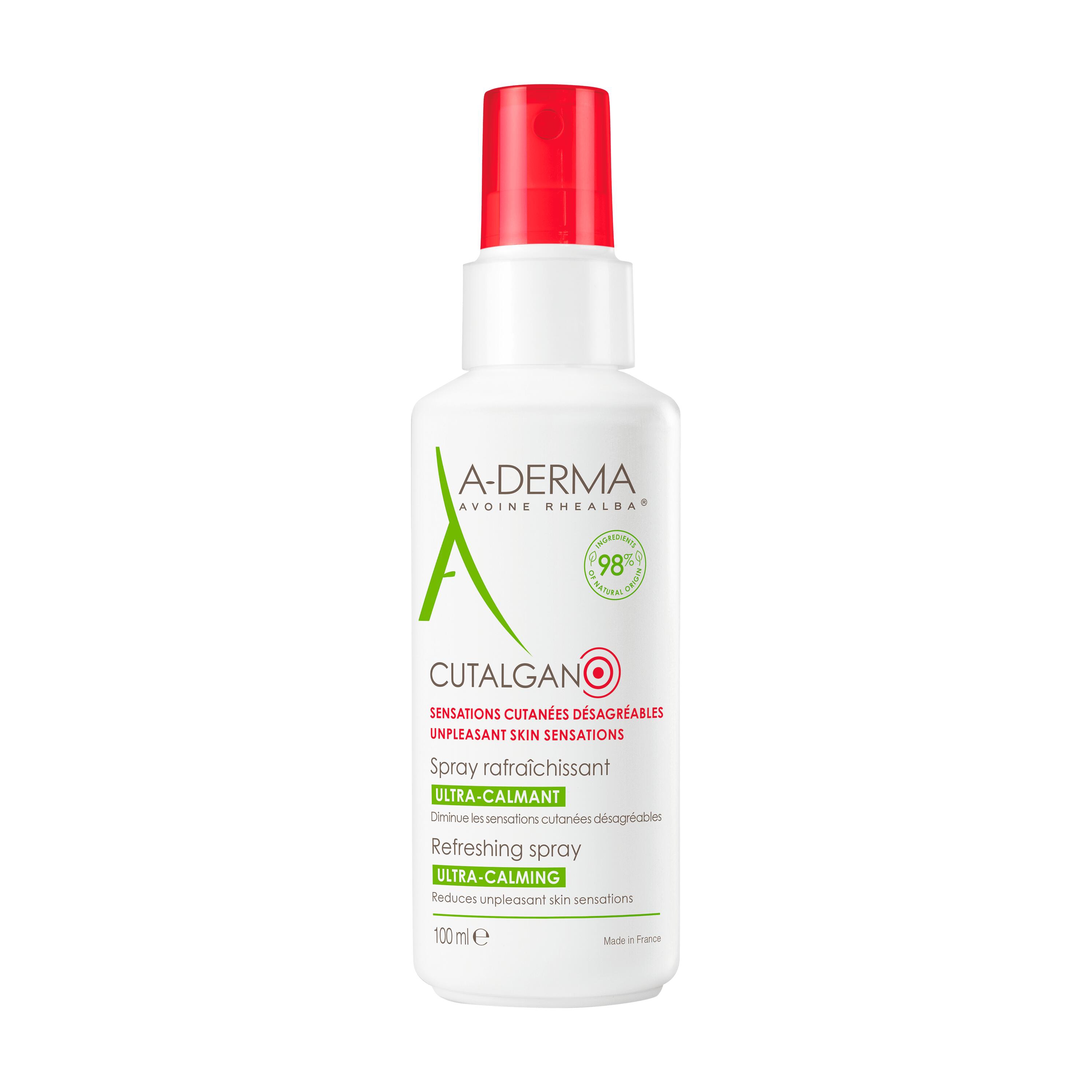 Soin Corps Rafraîchissant Ultra calmant Cutalgan A derma Le Spray De 100ml