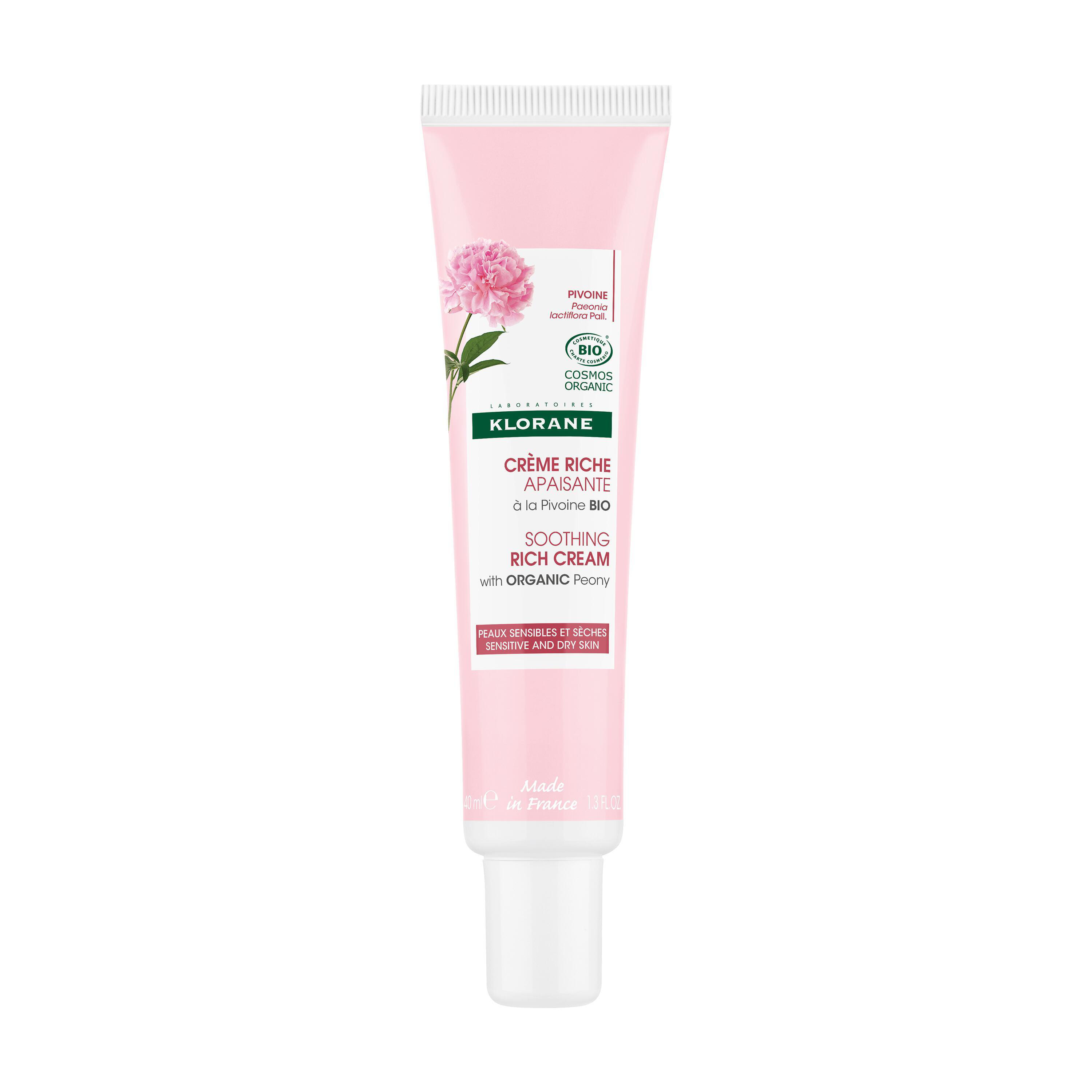 Pivoine Visage - Crème riche apaisante à la Pivoine BIO Peaux sensibles tube 40ml