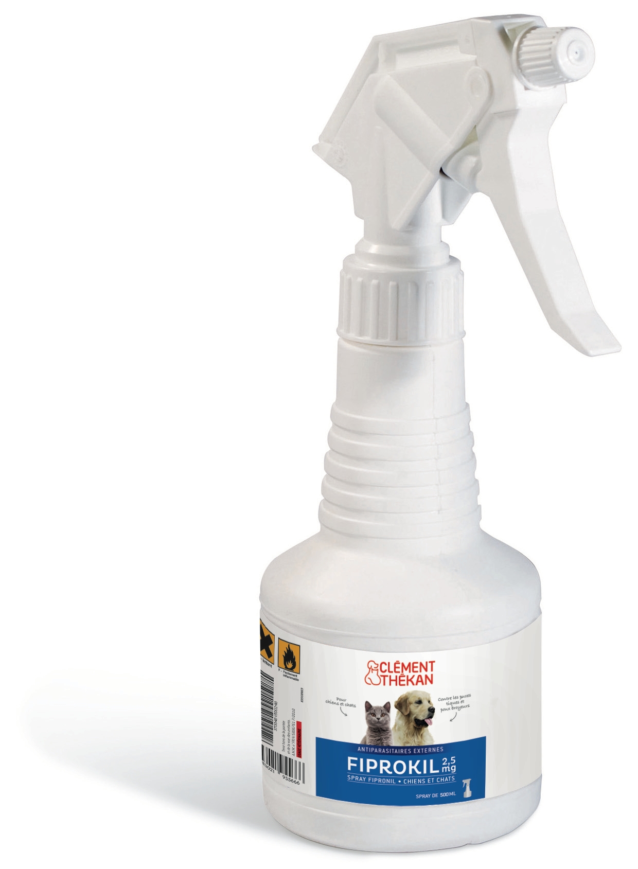 Spray Anti-Puces Anti-Tiques Chien Chat 500ml