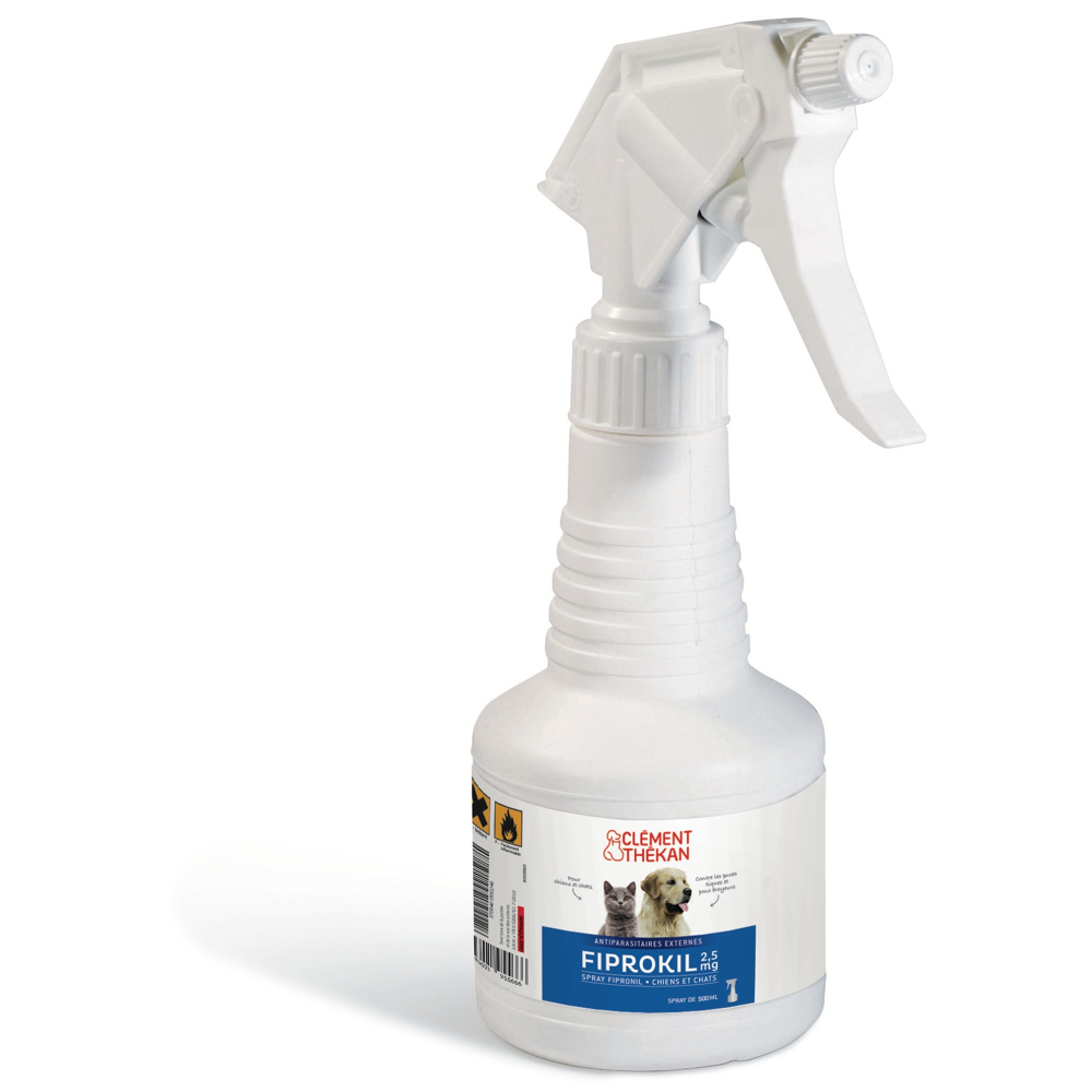 Spray Anti-Puces Anti-Tiques Chien Chat 500ml