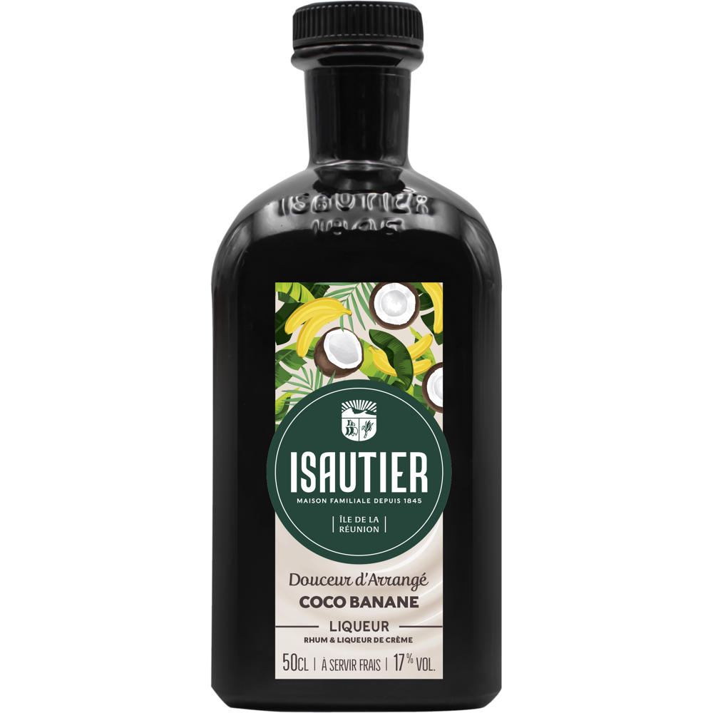 Isautier Arrangé Coco Banane - Réunion, 17% vol. - 50 cl