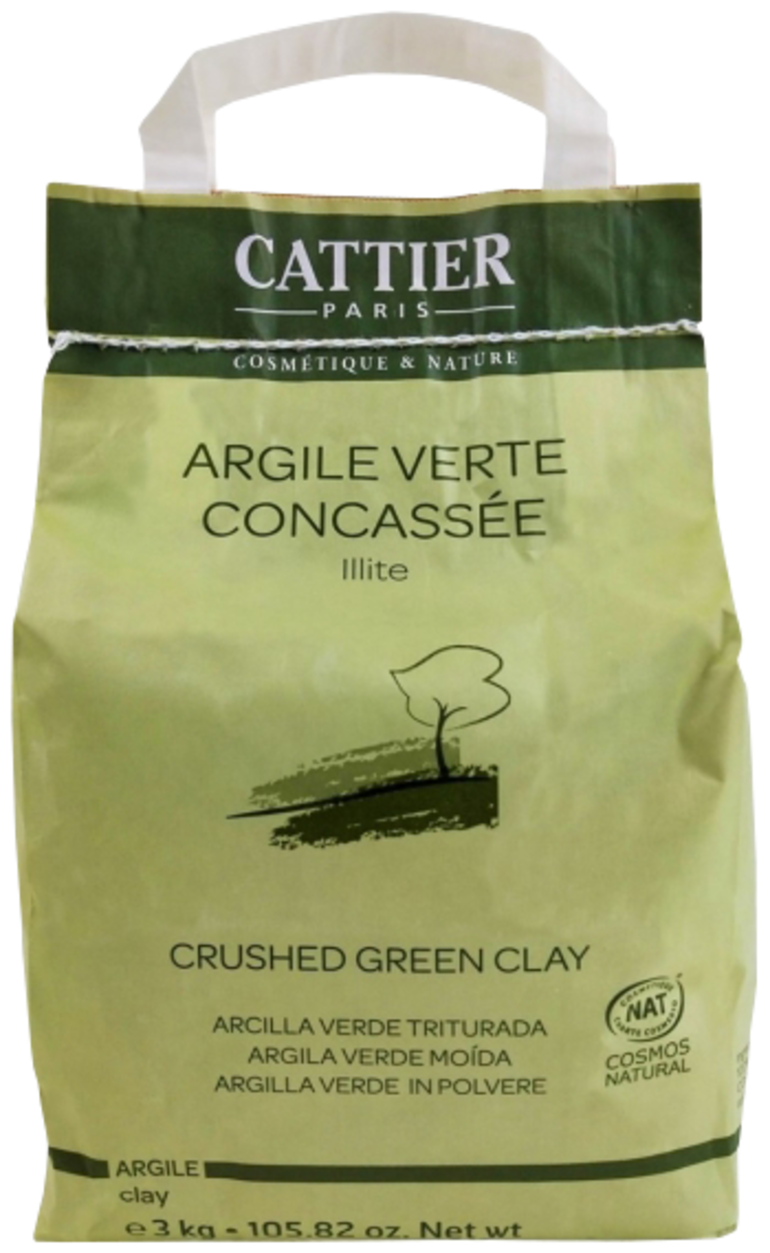 Argile verte concassée 3kg
