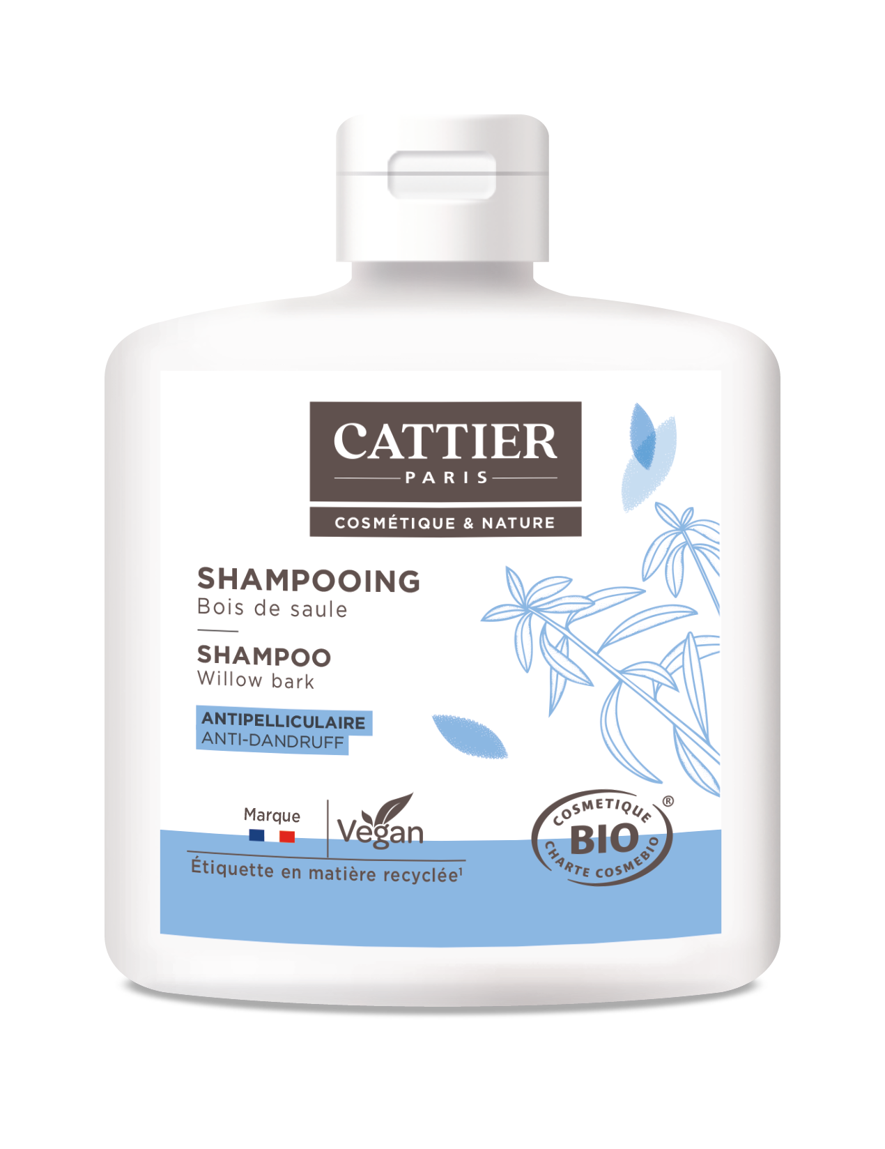 Shampooing antipelliculaire bois de saule bio 250ml