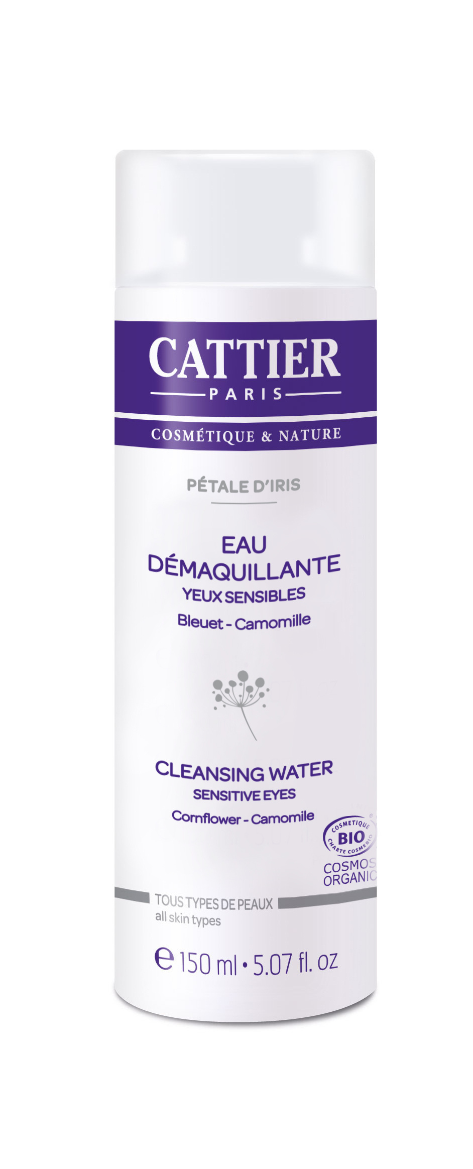 Eau démaquillante pétale d'iris 150ml
