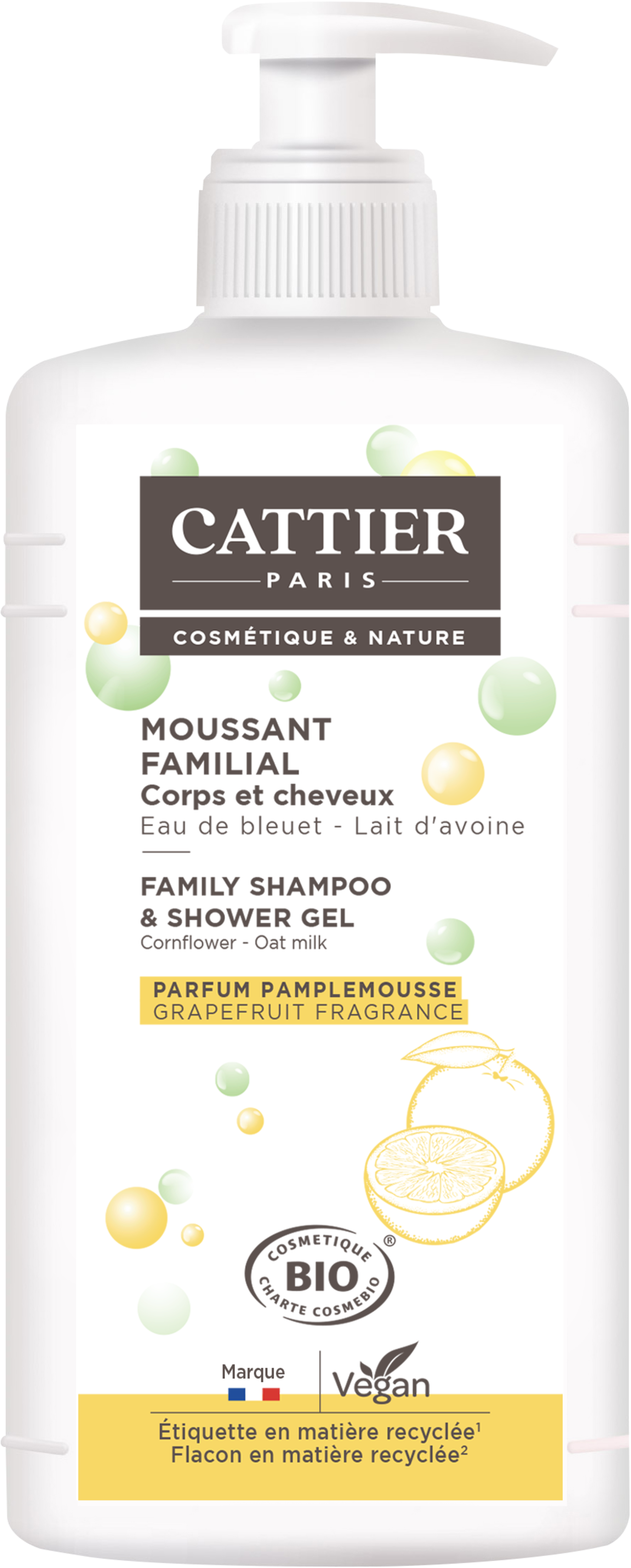 Moussant familial bio 1L