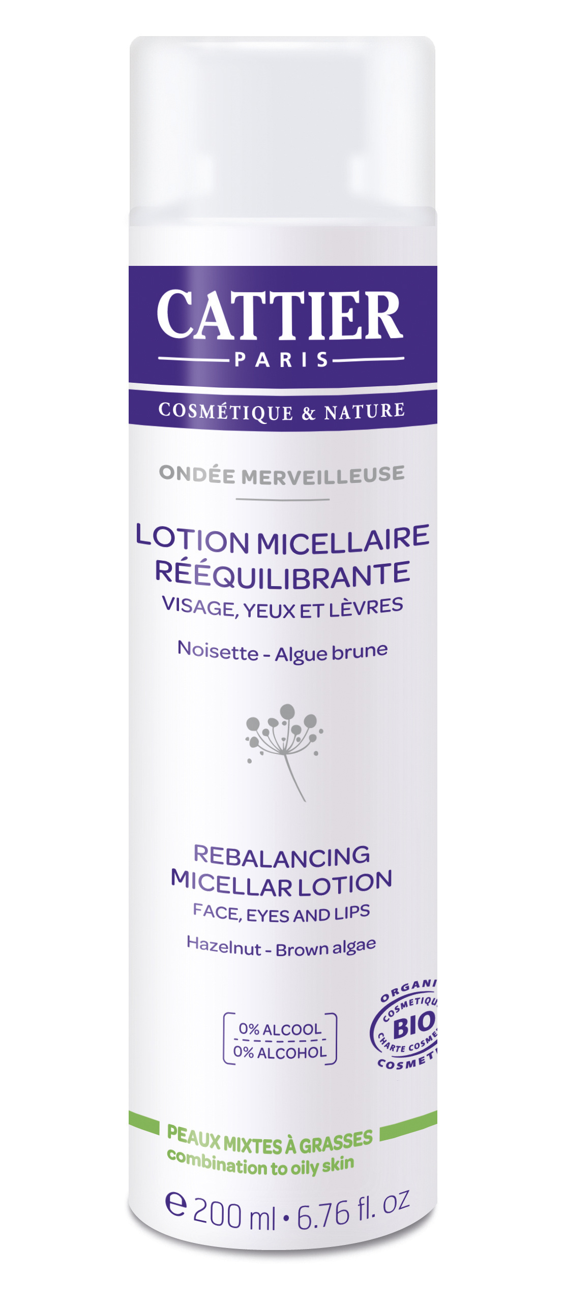 Lotion micellaire rééquilibrante bio 200ml