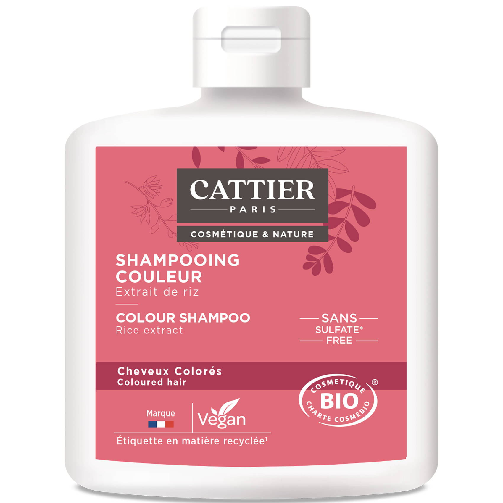 Shampooing couleur 0% sulfate bio 250ml 