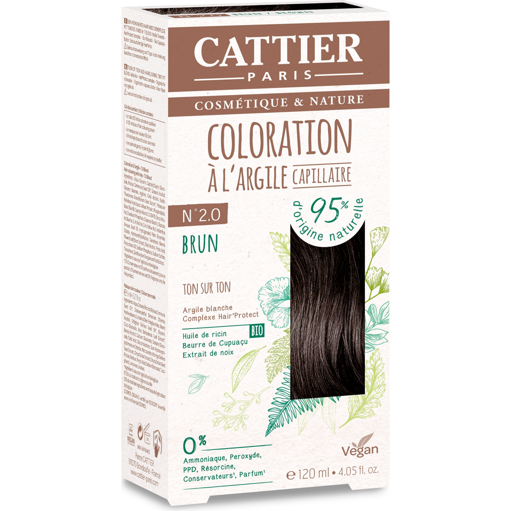 Coloration - Teinte : 2.0 brun 120ml