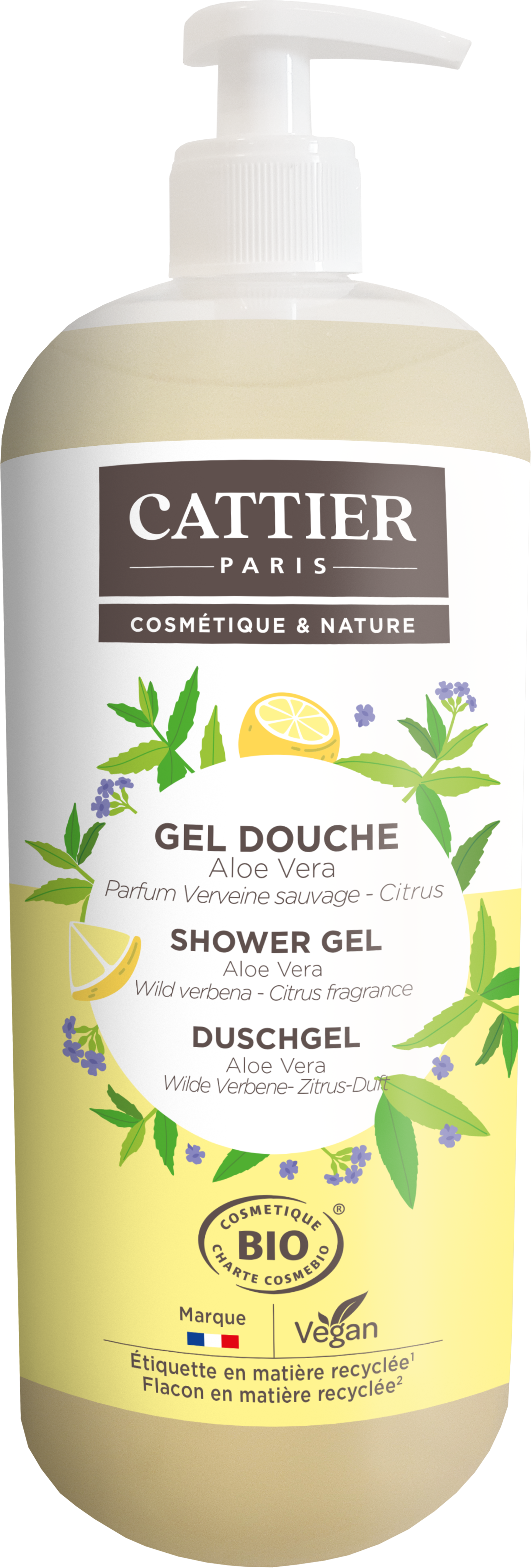 Gel Douche Verveine Sauvage Citrus bio 1 L