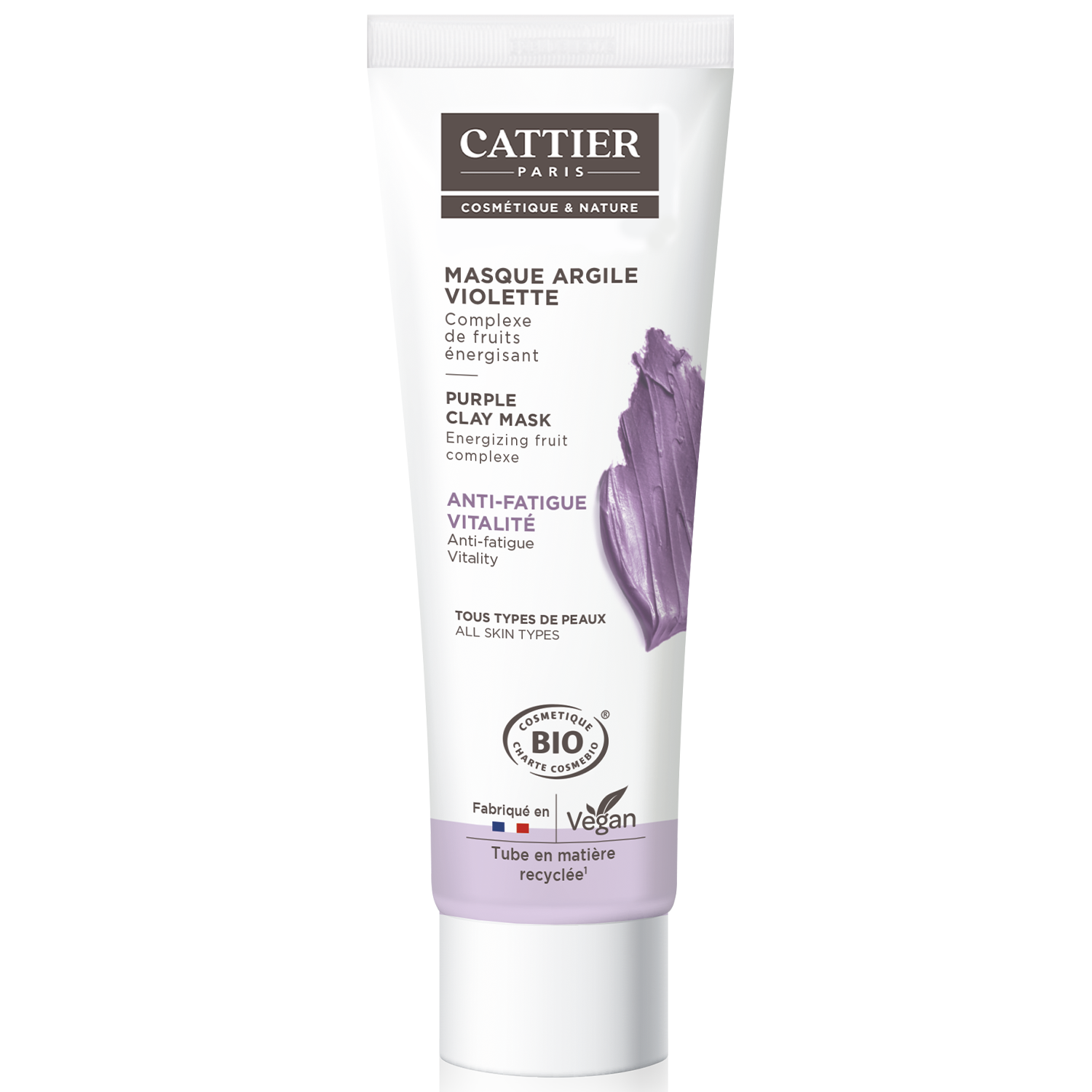 Masque argile violette - 100 ml