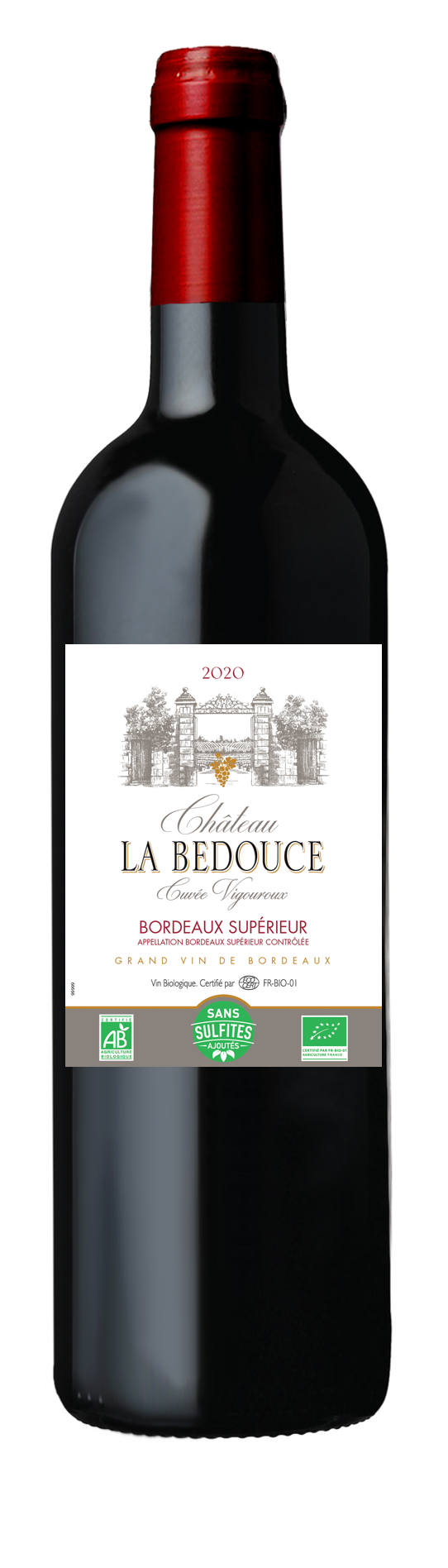 Château La Bedouce BIO, 2020 - Bordeaux Supérieur AOP - Rouge - 75 cl