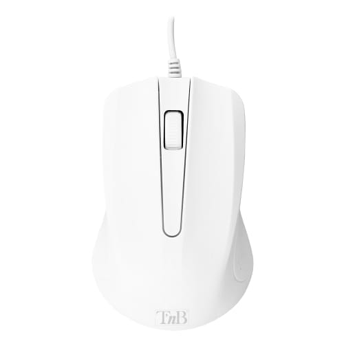 Souris filaire T'n'B Shark Blanche