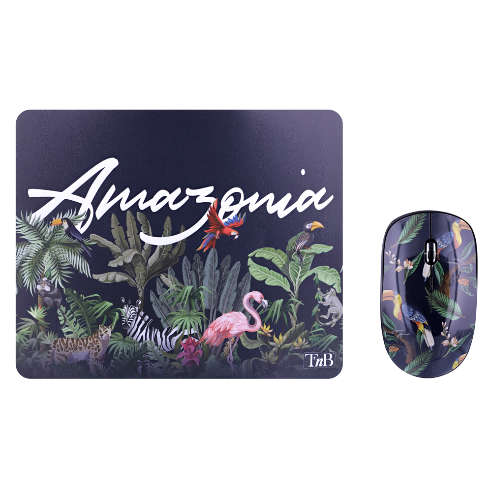 Bundle T'nB tapis de souris et souris sans fil Amazonia Exclusiv