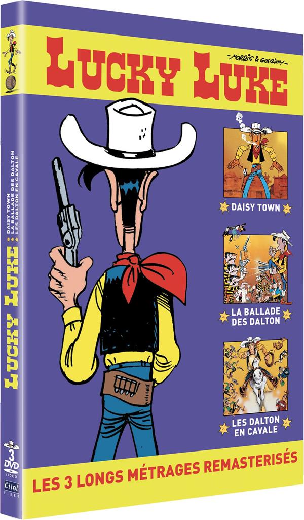 coffret Lucky Luke : Daisy Town + la ballade des Dalton + les Dalton en cavale