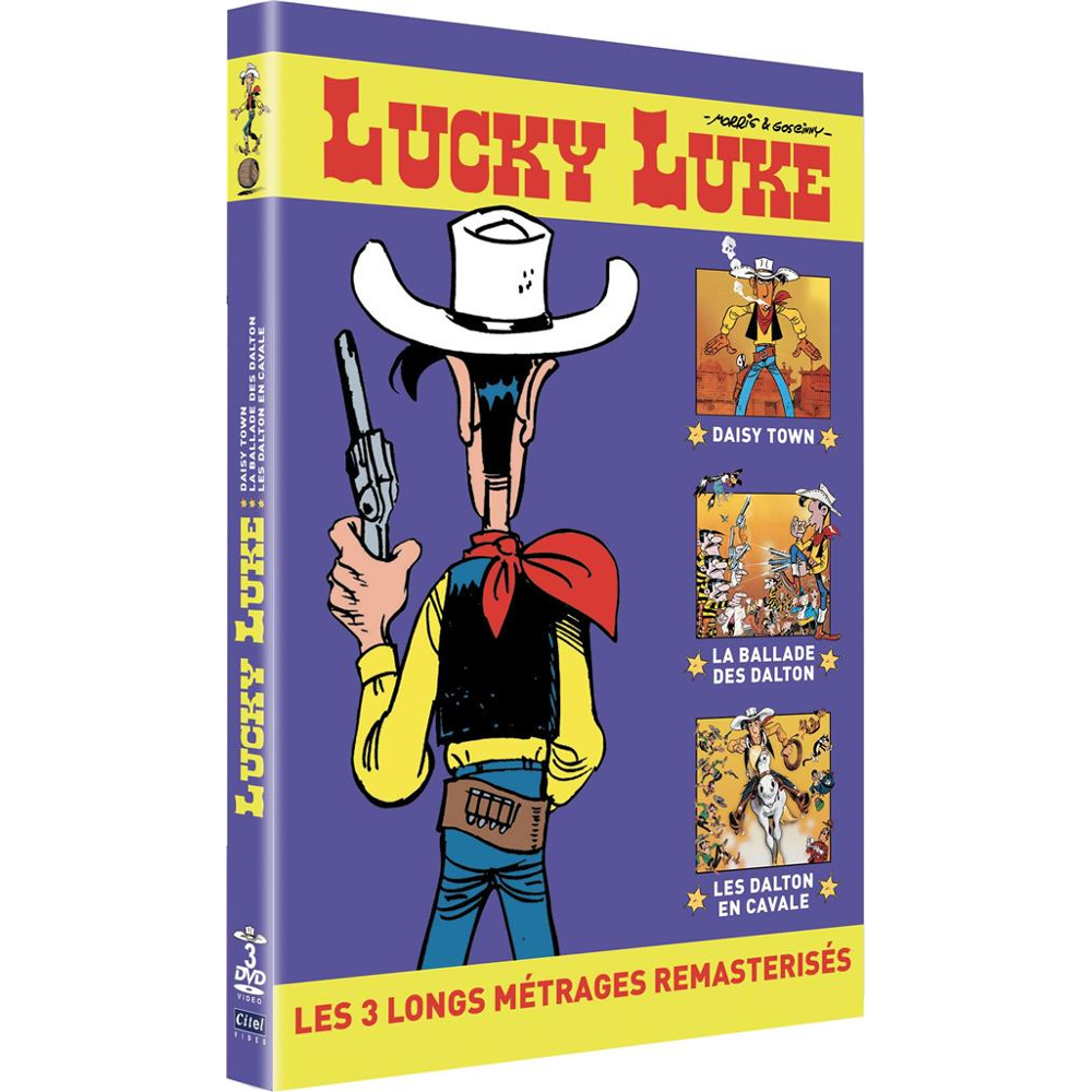 coffret Lucky Luke : Daisy Town + la ballade des Dalton + les Dalton en cavale