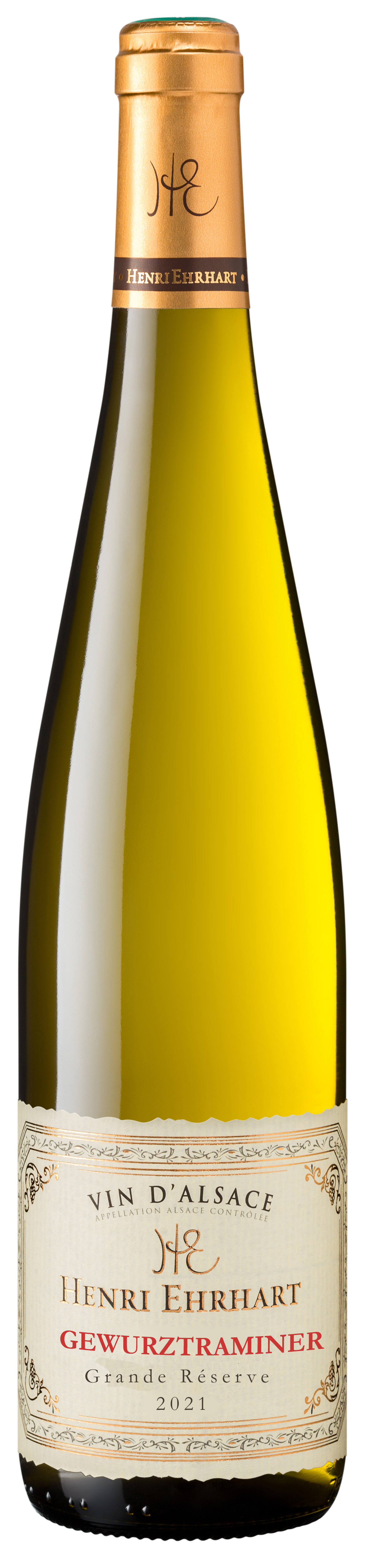 Henri Ehrhart Grande Réserve, 2021 - Alsace Gewurztraminer AOP - Blanc Moelleux - 75 cl