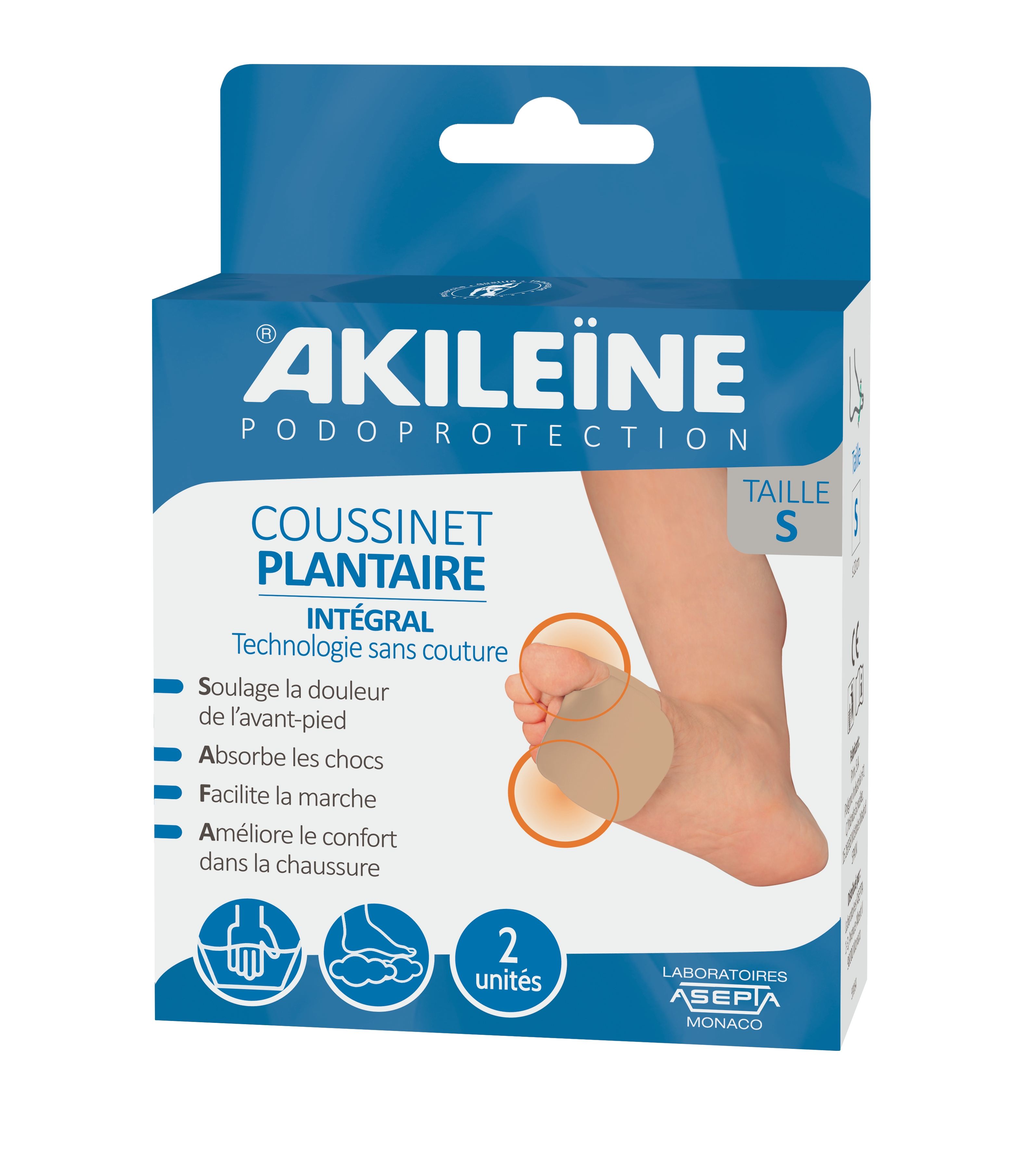 Podoprotection coussinet plantaire integral 1 paire - taille : l