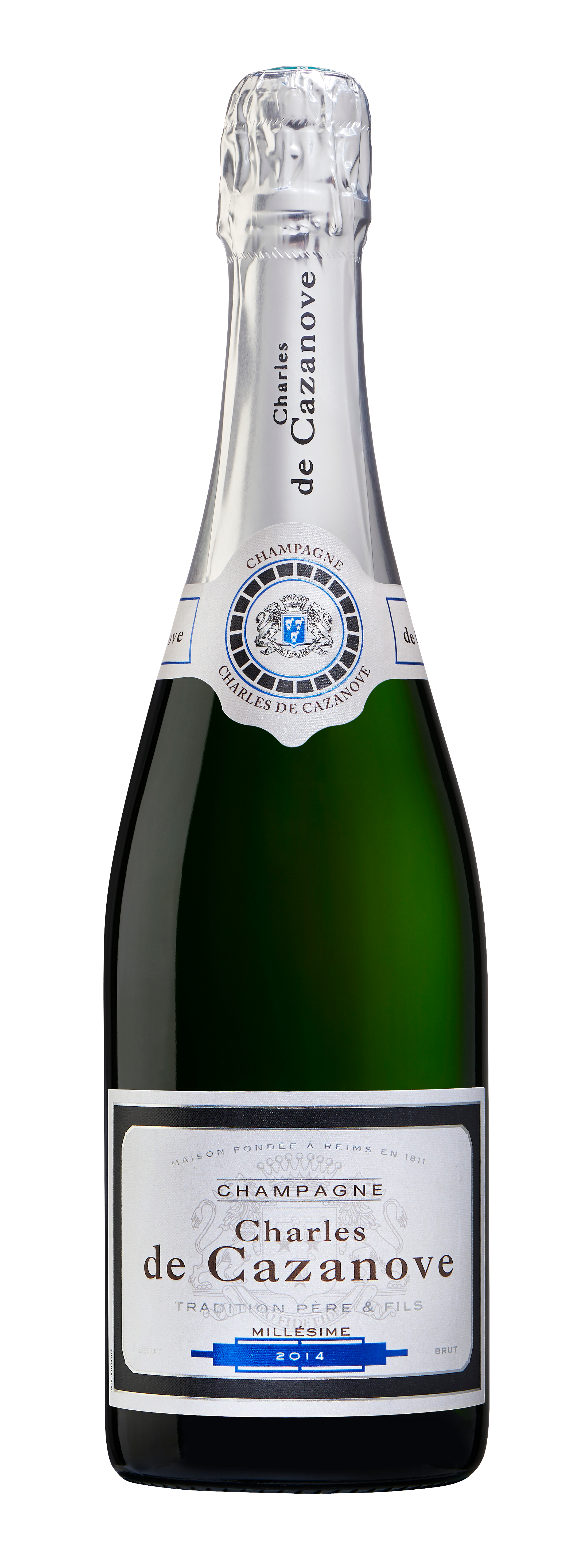 Champagne Charles de Cazanove - Brut, 2014 - 75 cl