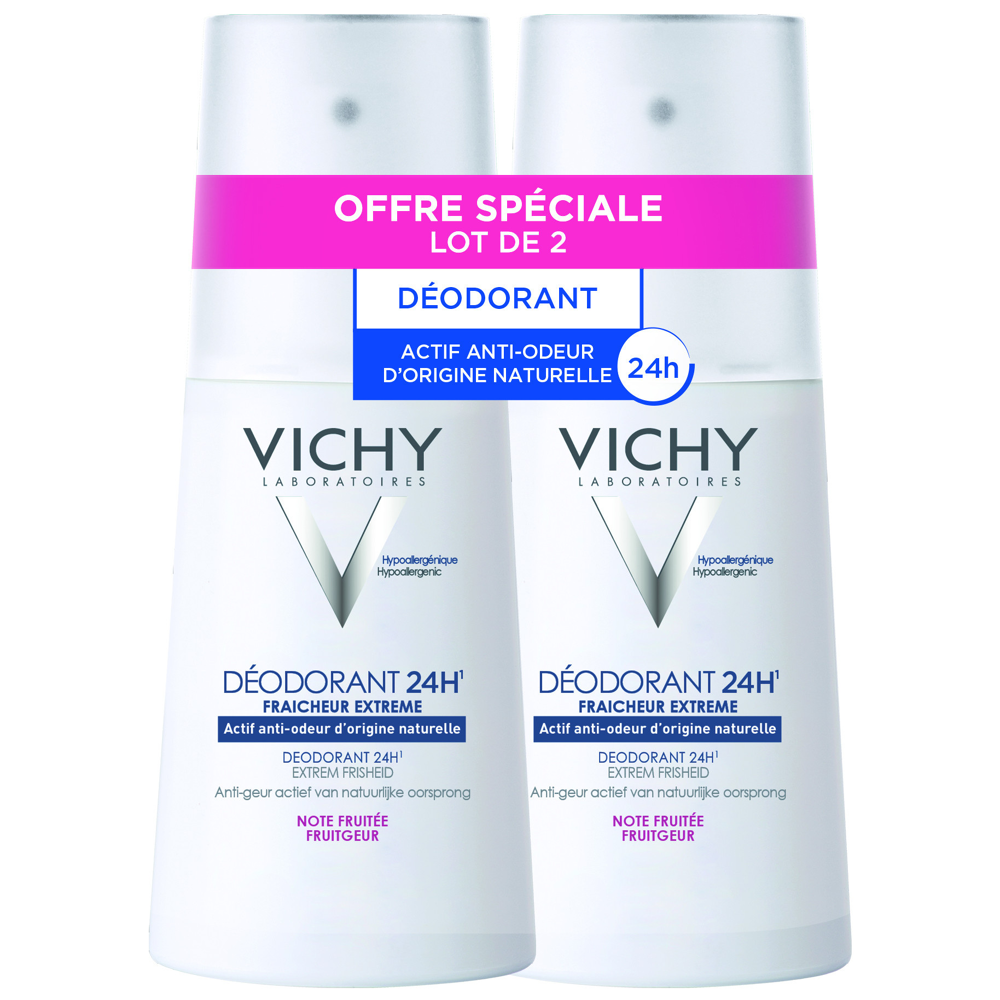 Déodorant vaporisateur fruité 2x100ml