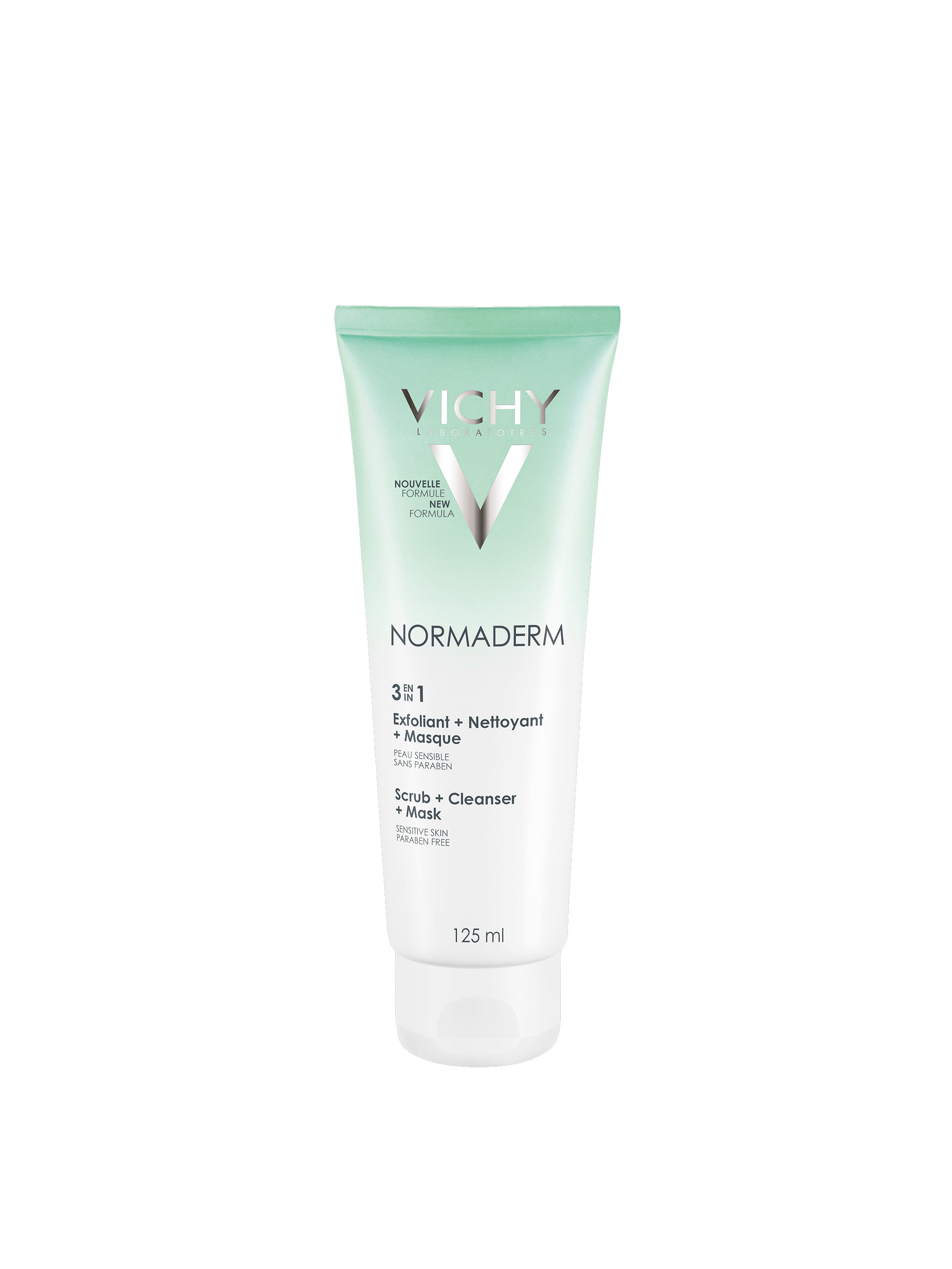 Normaderm 3en1 exfoliant + nettoyant + masque 125ml